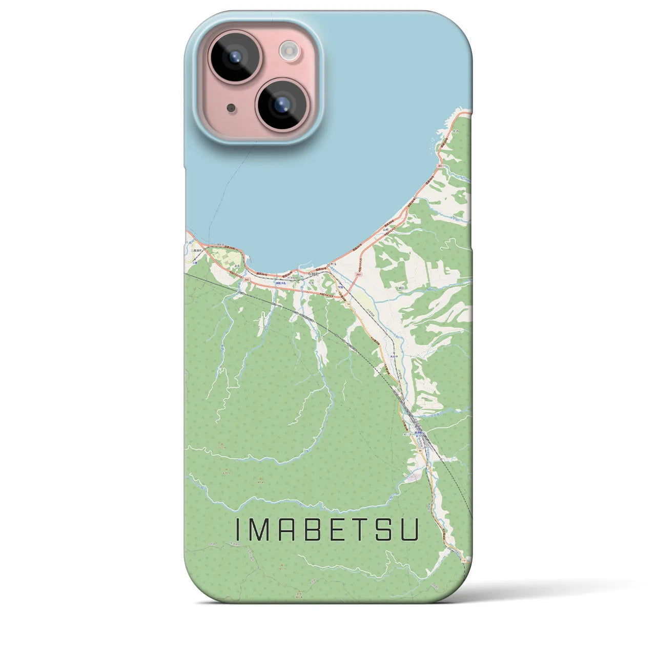【今別(青森県)】地図柄iPhoneケース(バックカバータイプ)