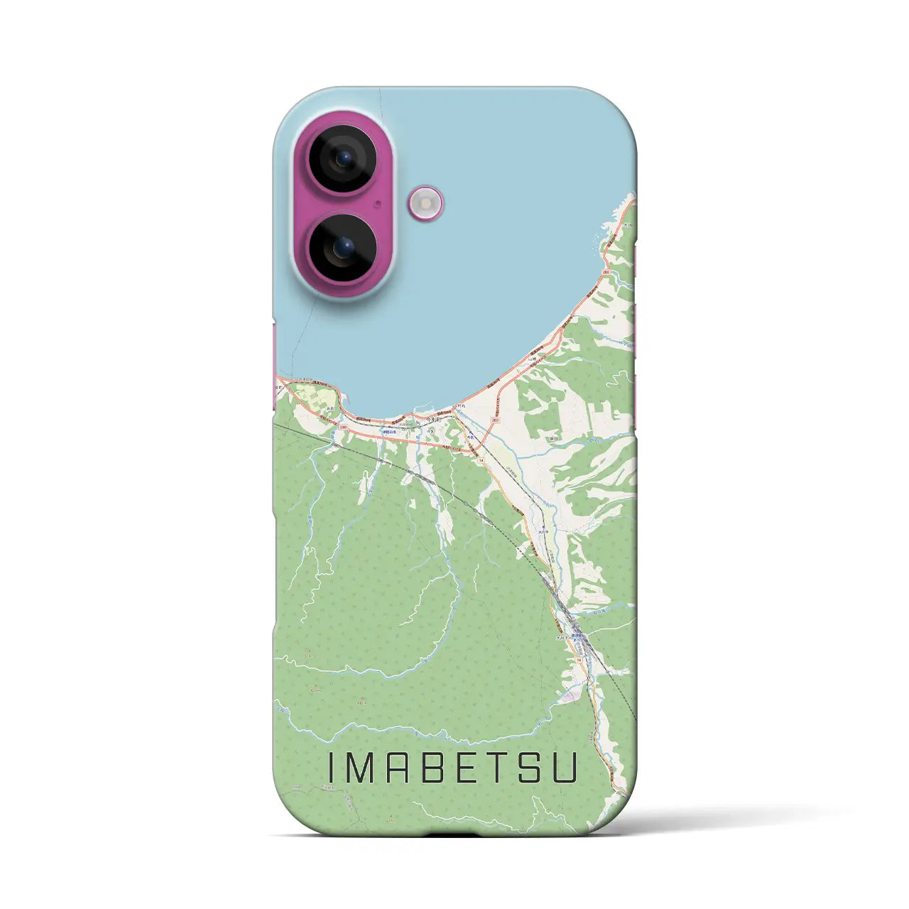 【今別(青森県)】地図柄iPhoneケース(バックカバータイプ)