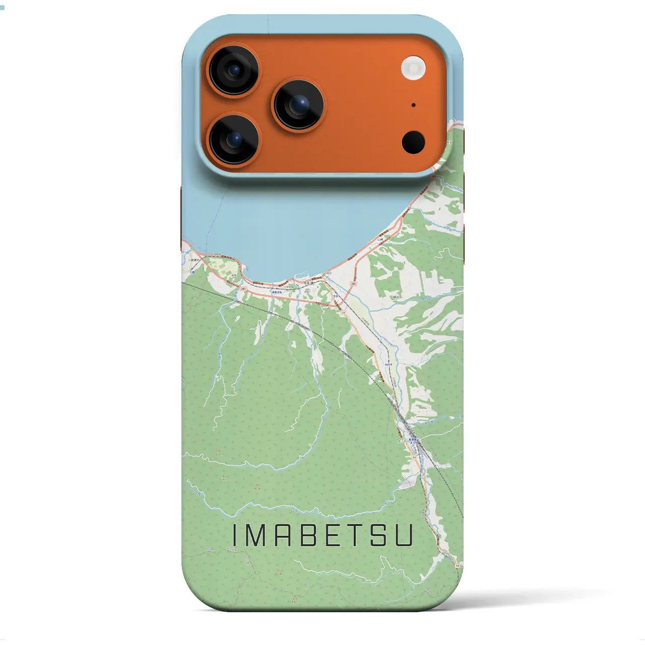 【今別(青森県)】地図柄iPhoneケース(バックカバータイプ)ナチュラル・iPhone 17 Pro Max 用