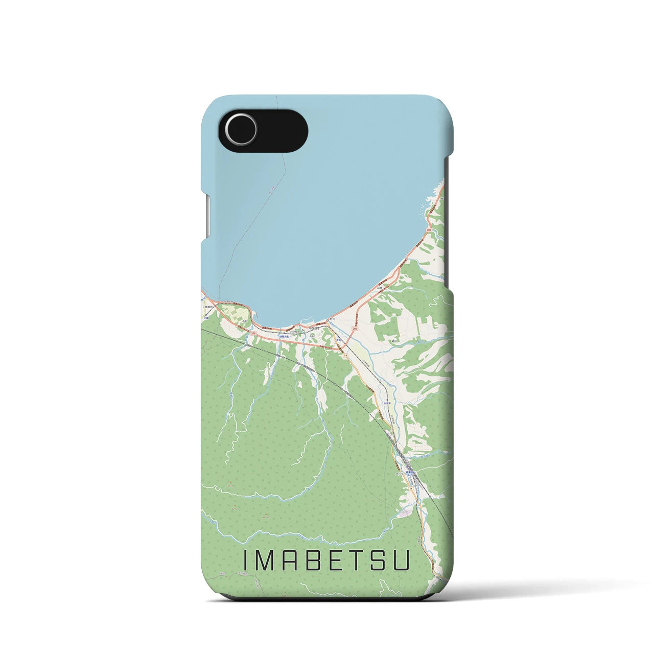 【今別(青森県)】地図柄iPhoneケース(バックカバータイプ)