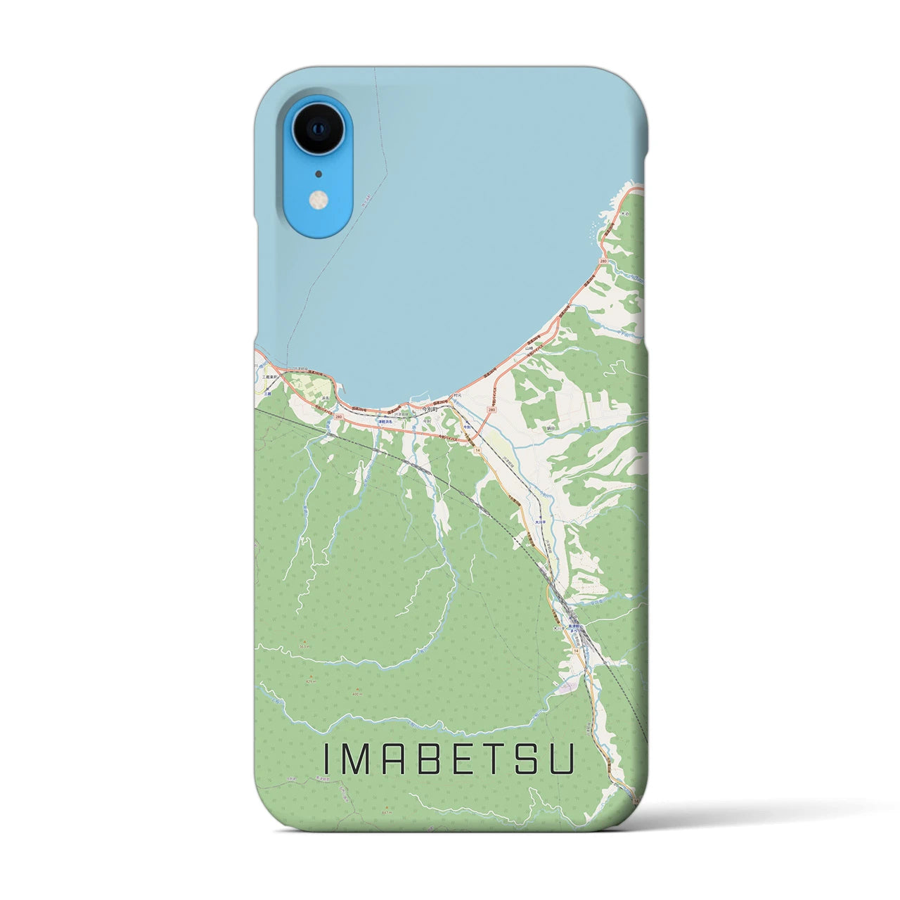 【今別(青森県)】地図柄iPhoneケース(バックカバータイプ)