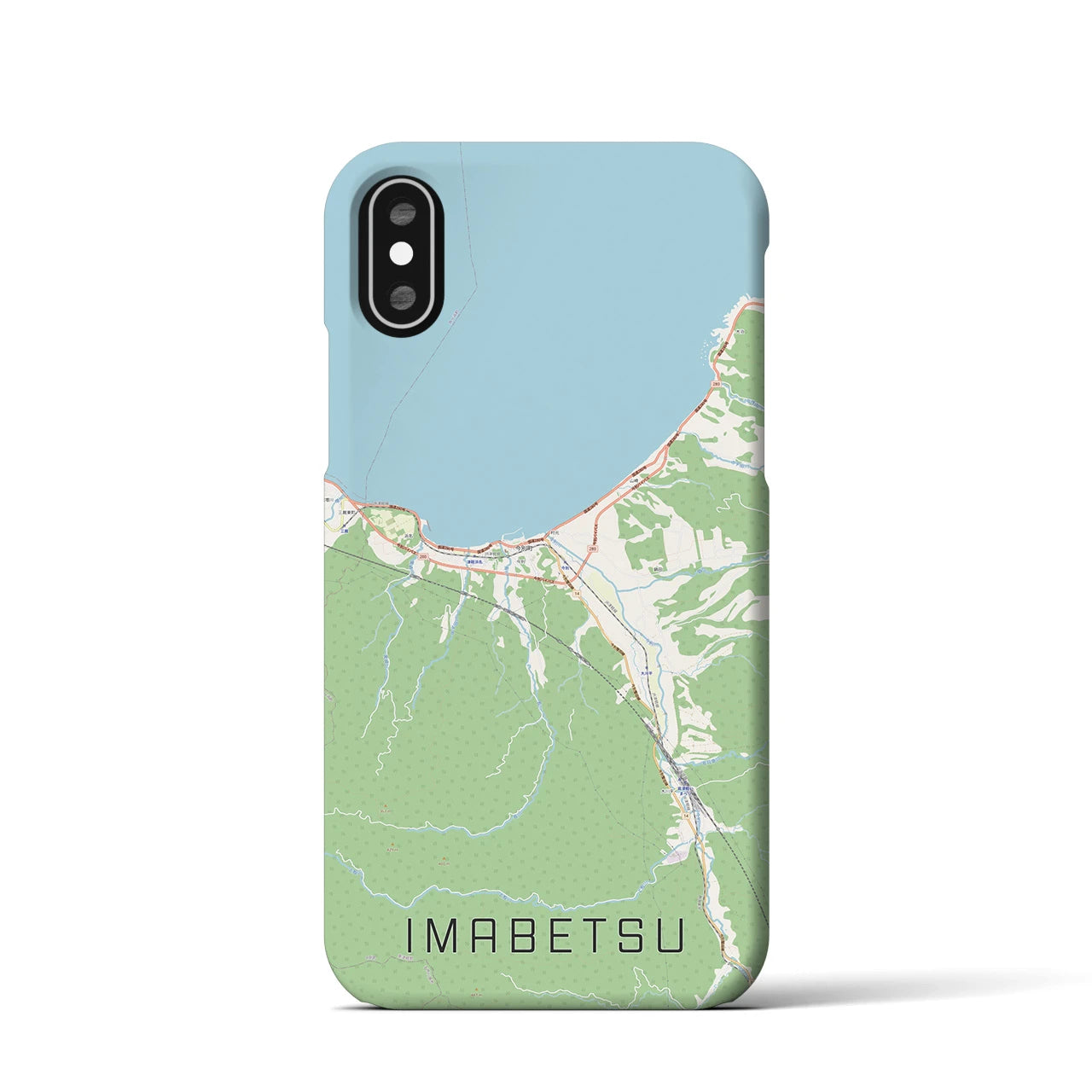 【今別(青森県)】地図柄iPhoneケース(バックカバータイプ)