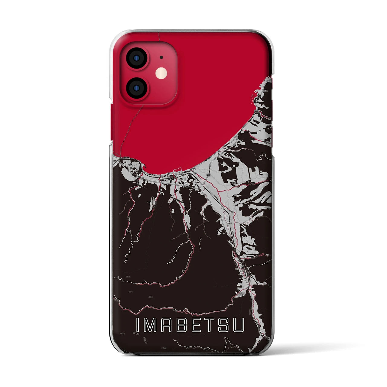 【今別(青森県)】地図柄iPhoneケース(クリアタイプ)