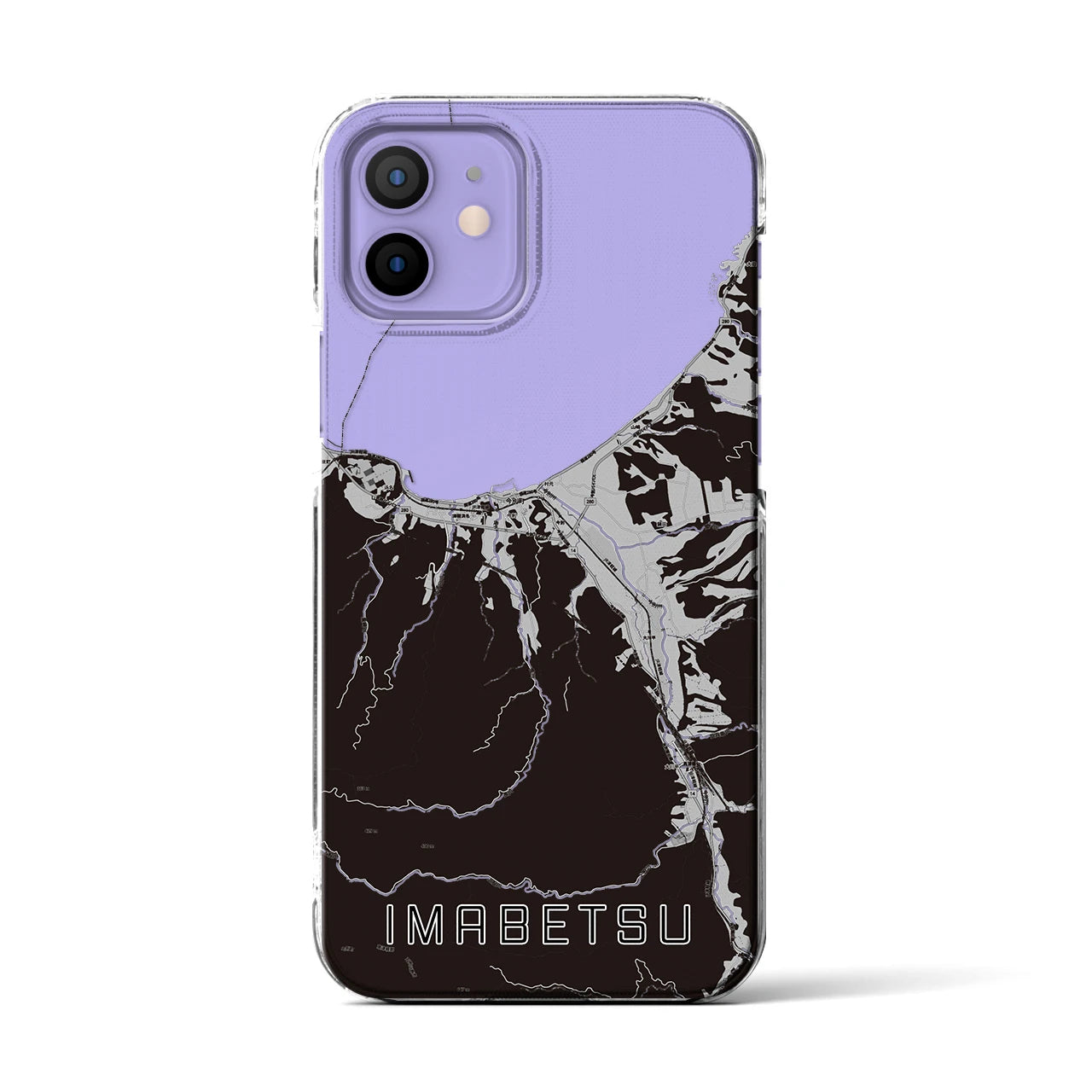 【今別(青森県)】地図柄iPhoneケース(クリアタイプ)