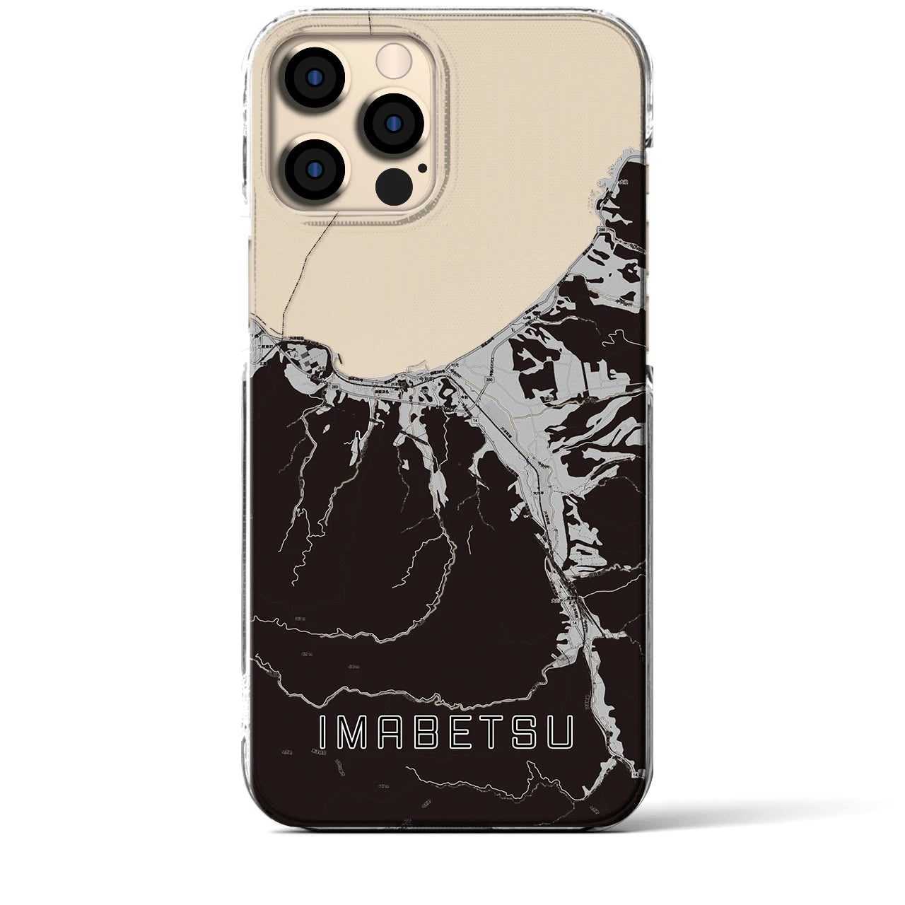 【今別(青森県)】地図柄iPhoneケース(クリアタイプ)