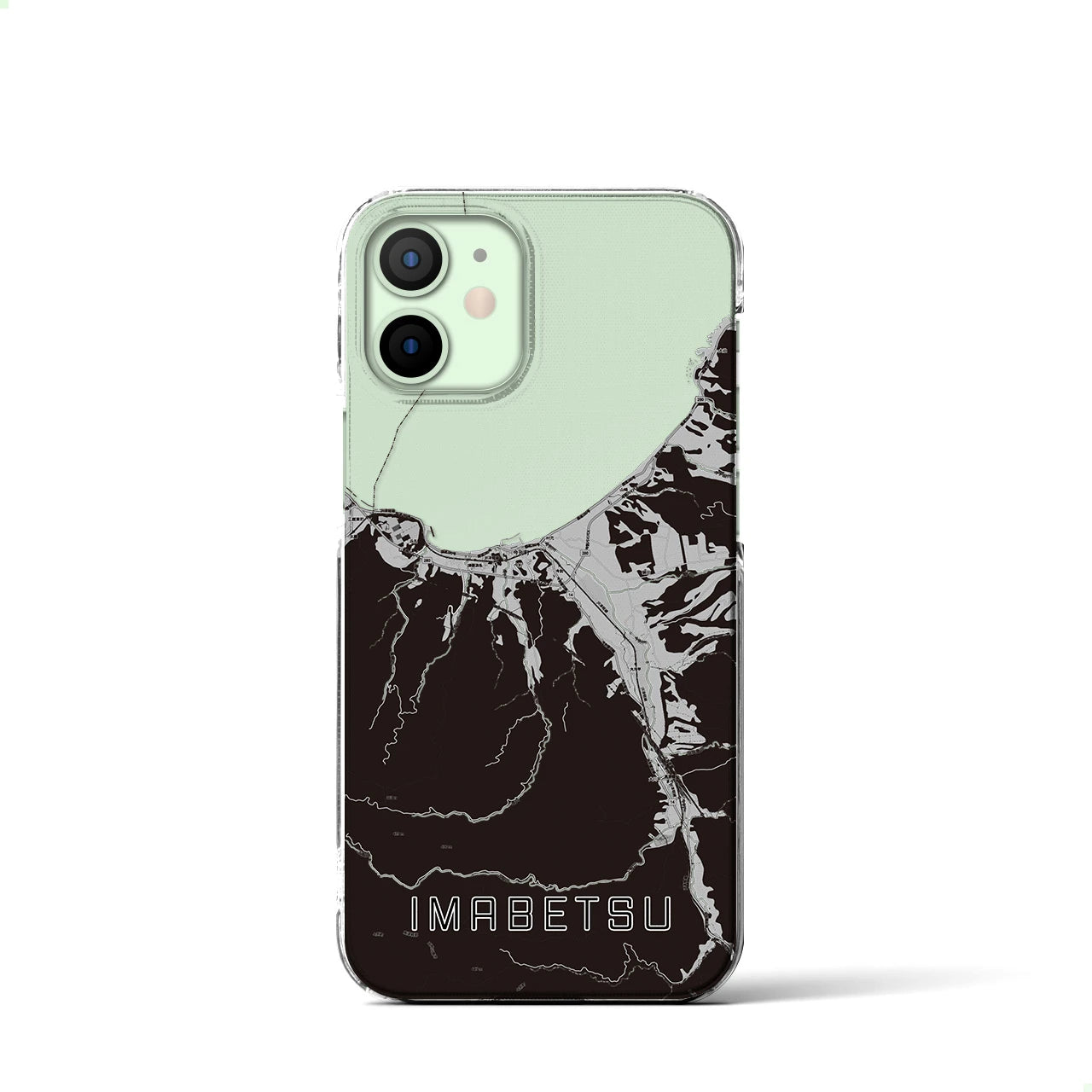 【今別(青森県)】地図柄iPhoneケース(クリアタイプ)