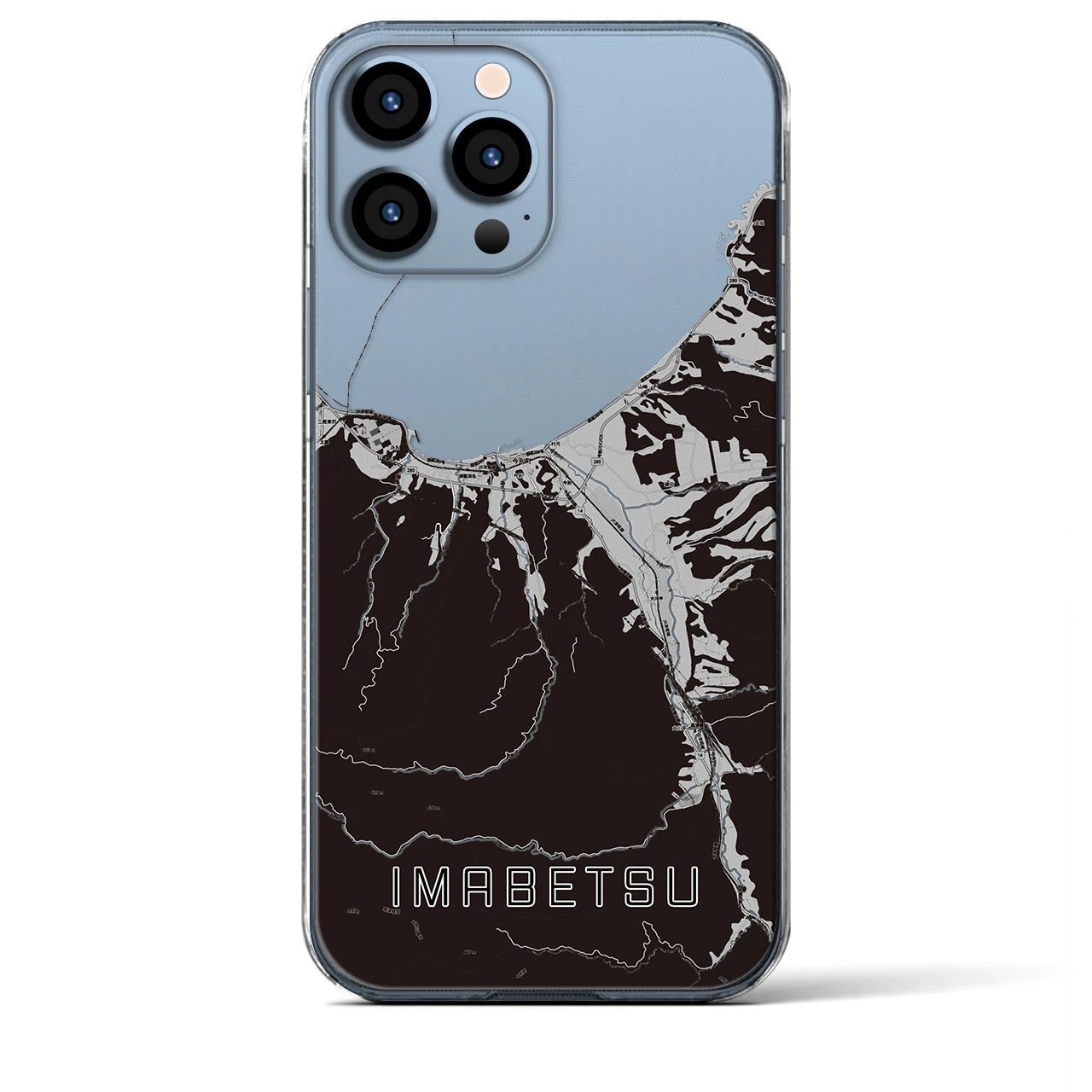 【今別(青森県)】地図柄iPhoneケース(クリアタイプ)