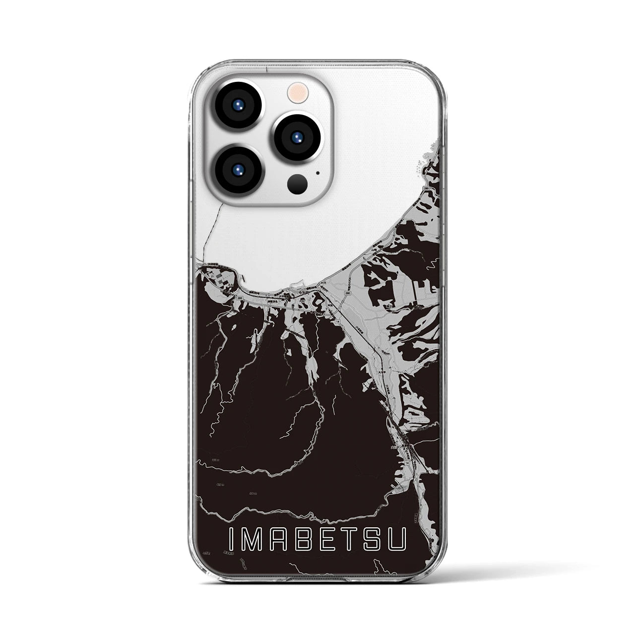 【今別(青森県)】地図柄iPhoneケース(クリアタイプ)