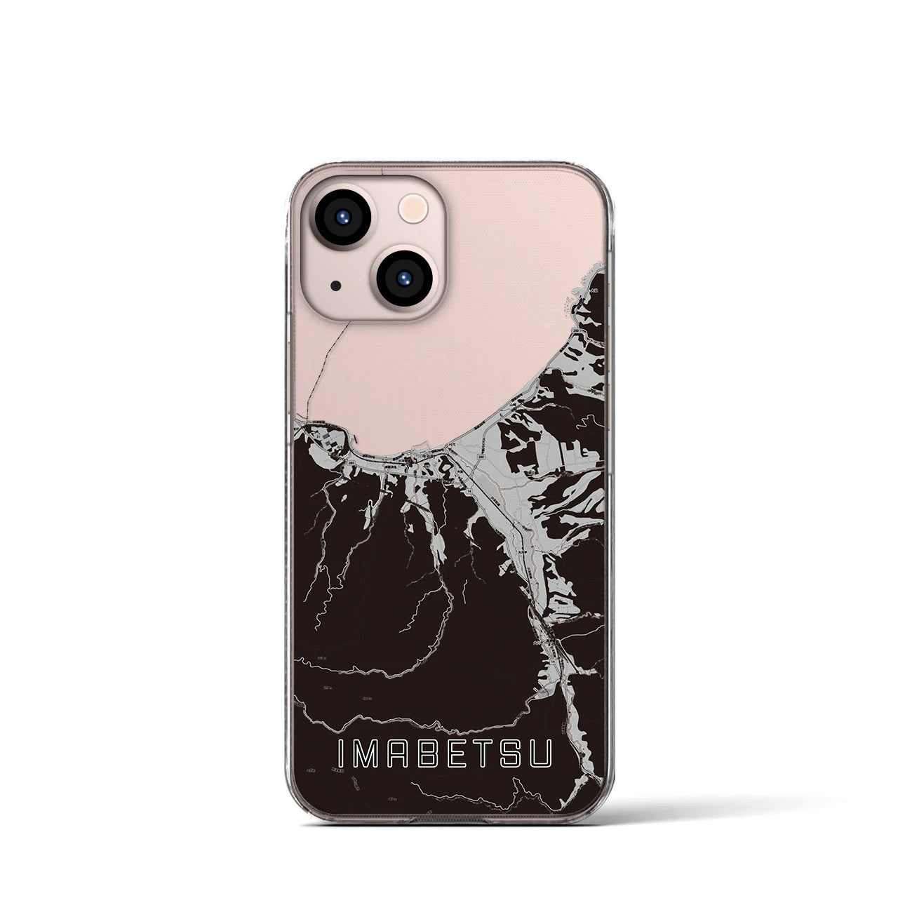 【今別(青森県)】地図柄iPhoneケース(クリアタイプ)