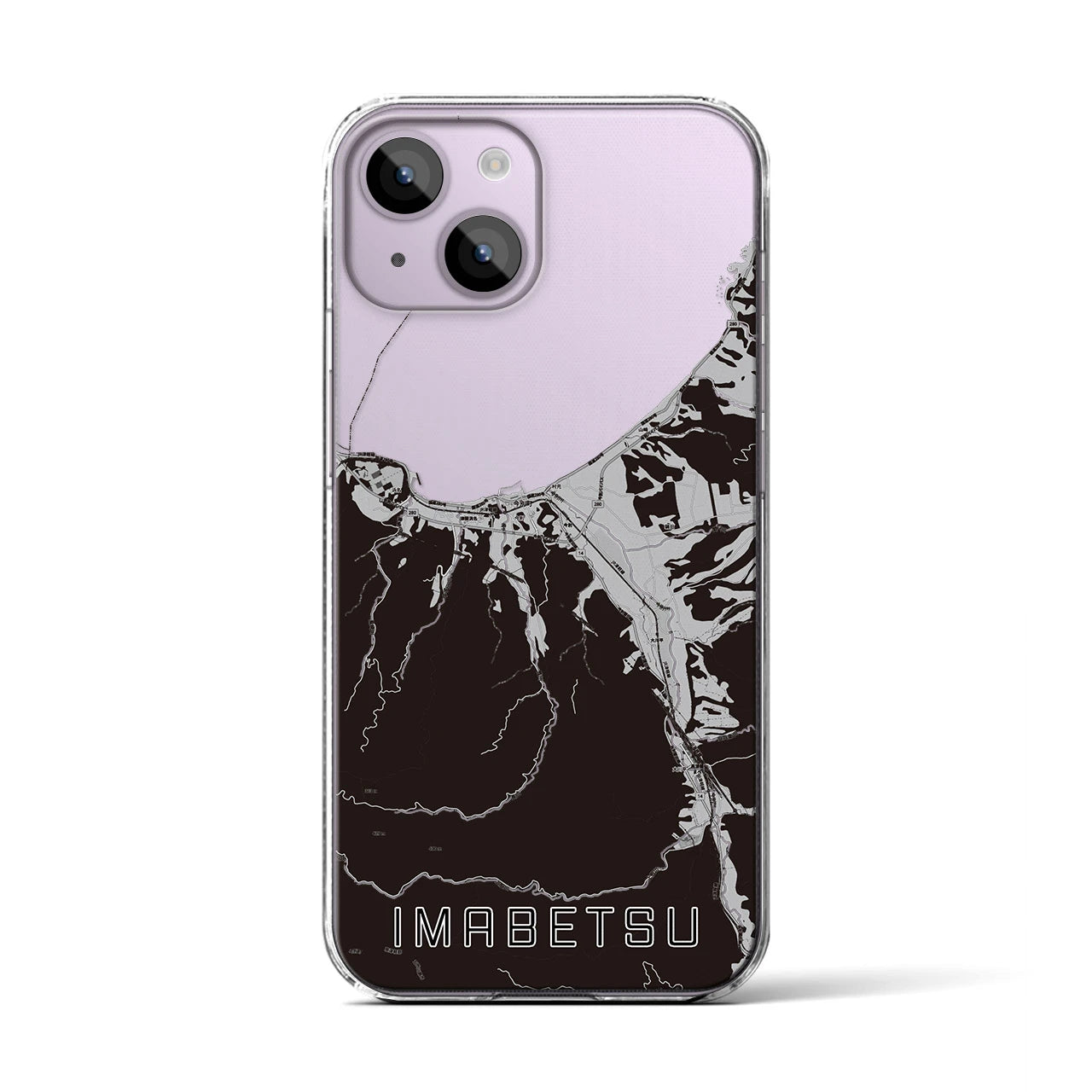 【今別(青森県)】地図柄iPhoneケース(クリアタイプ)