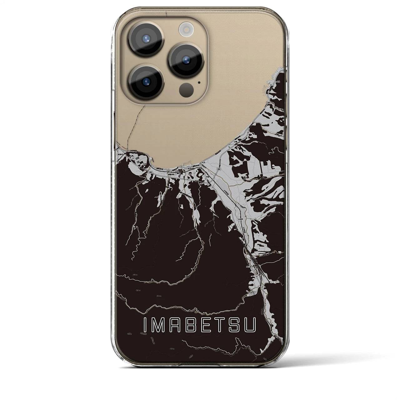 【今別(青森県)】地図柄iPhoneケース(クリアタイプ)