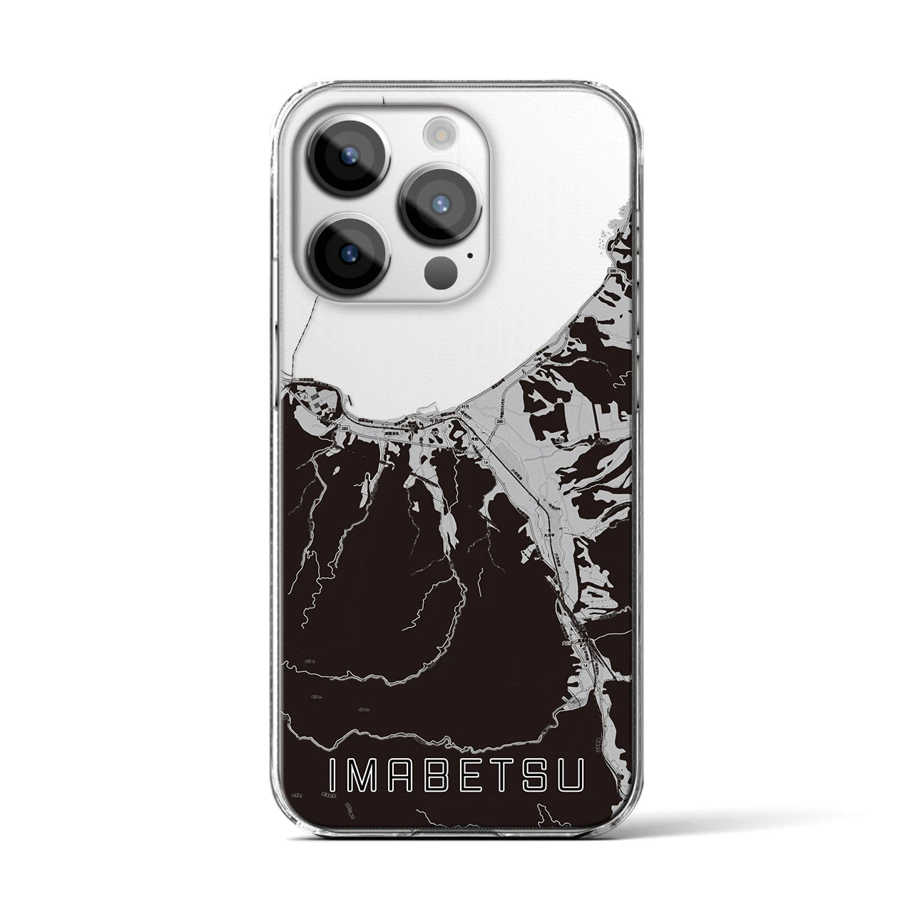 【今別(青森県)】地図柄iPhoneケース(クリアタイプ)