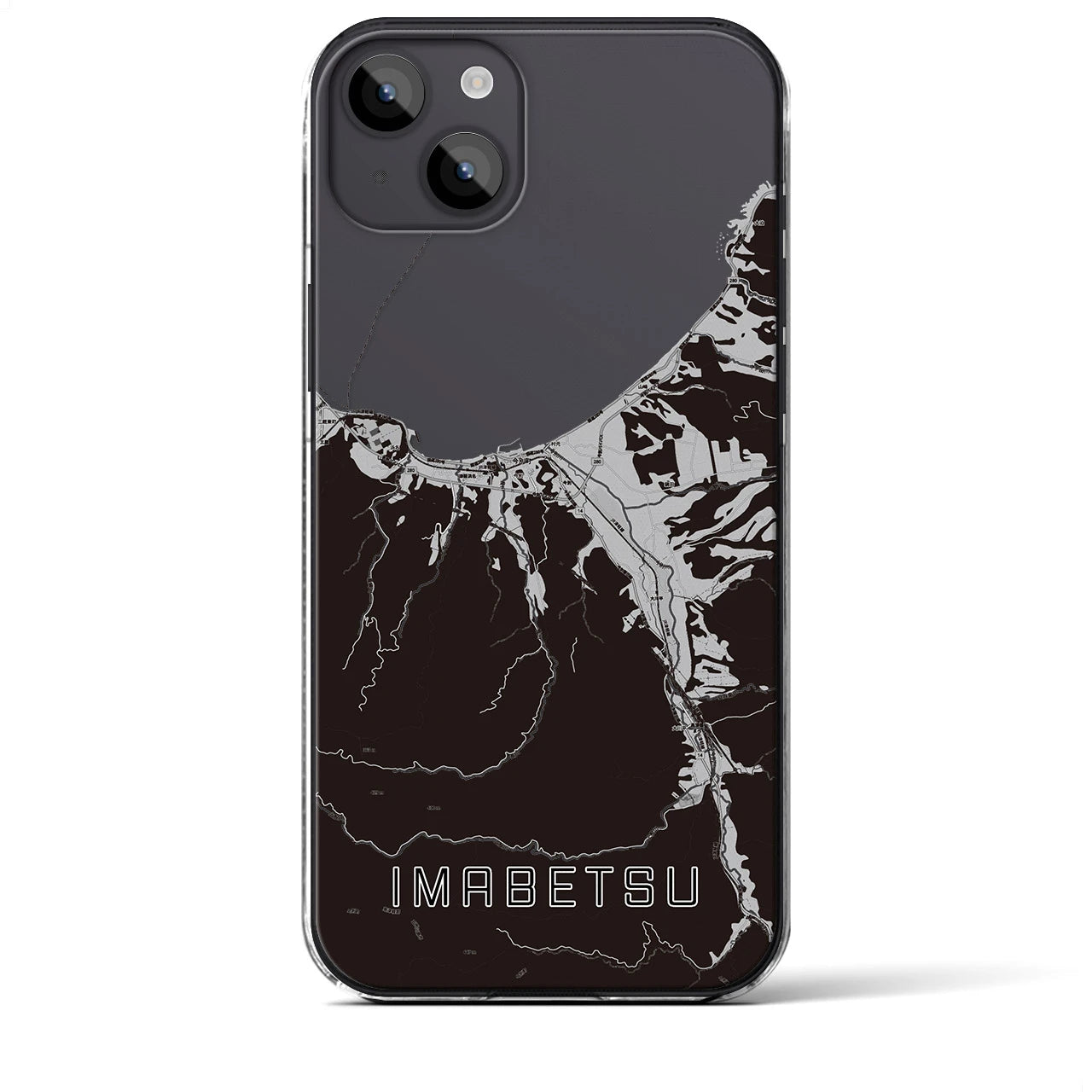 【今別(青森県)】地図柄iPhoneケース(クリアタイプ)