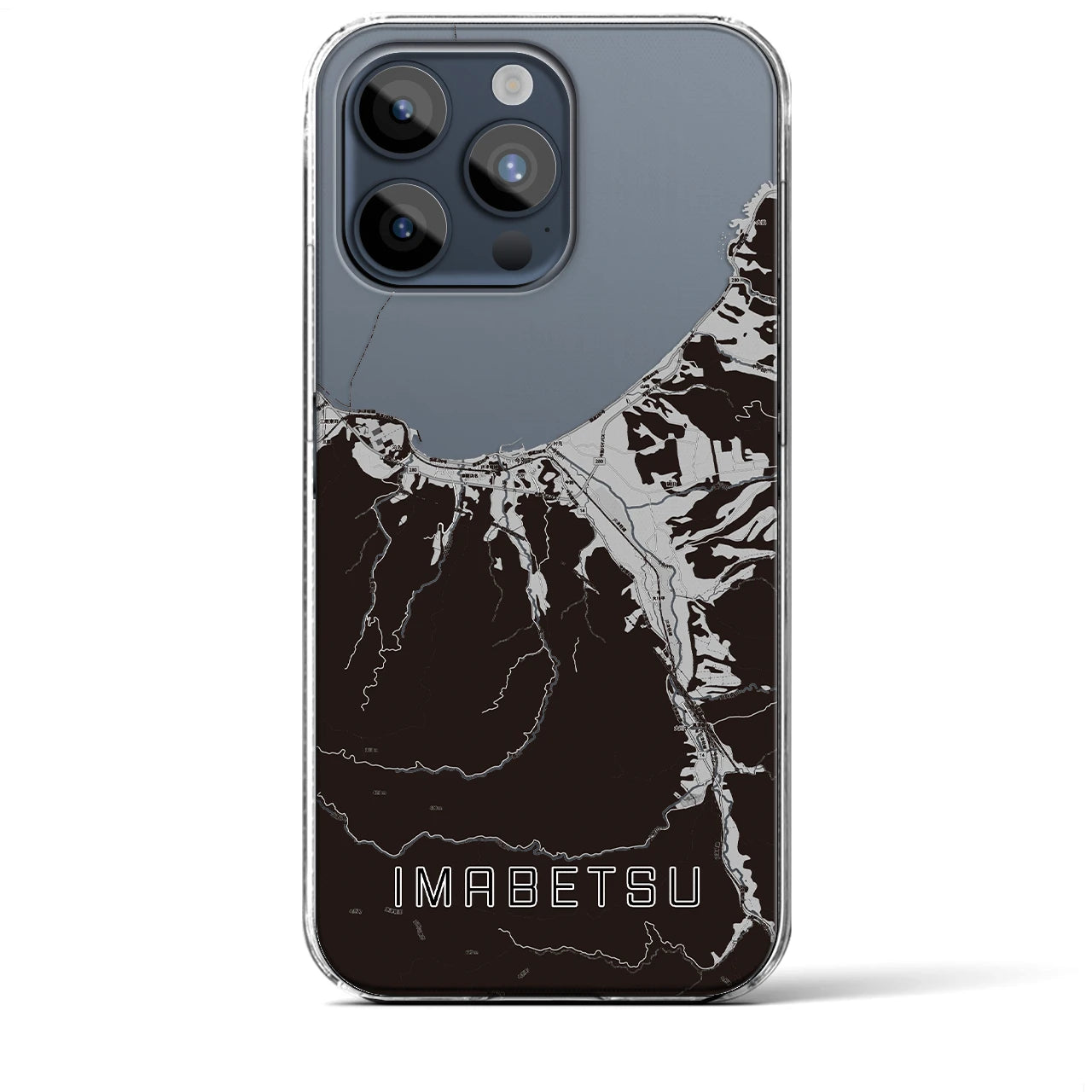 【今別(青森県)】地図柄iPhoneケース(クリアタイプ)