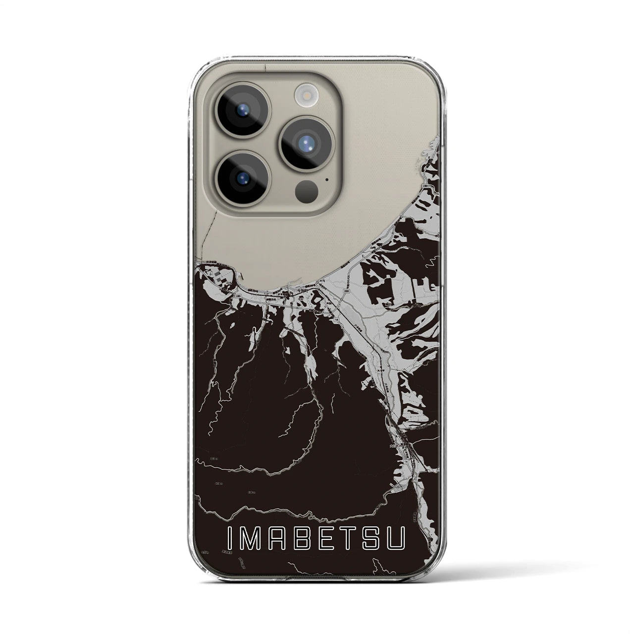 【今別(青森県)】地図柄iPhoneケース(クリアタイプ)