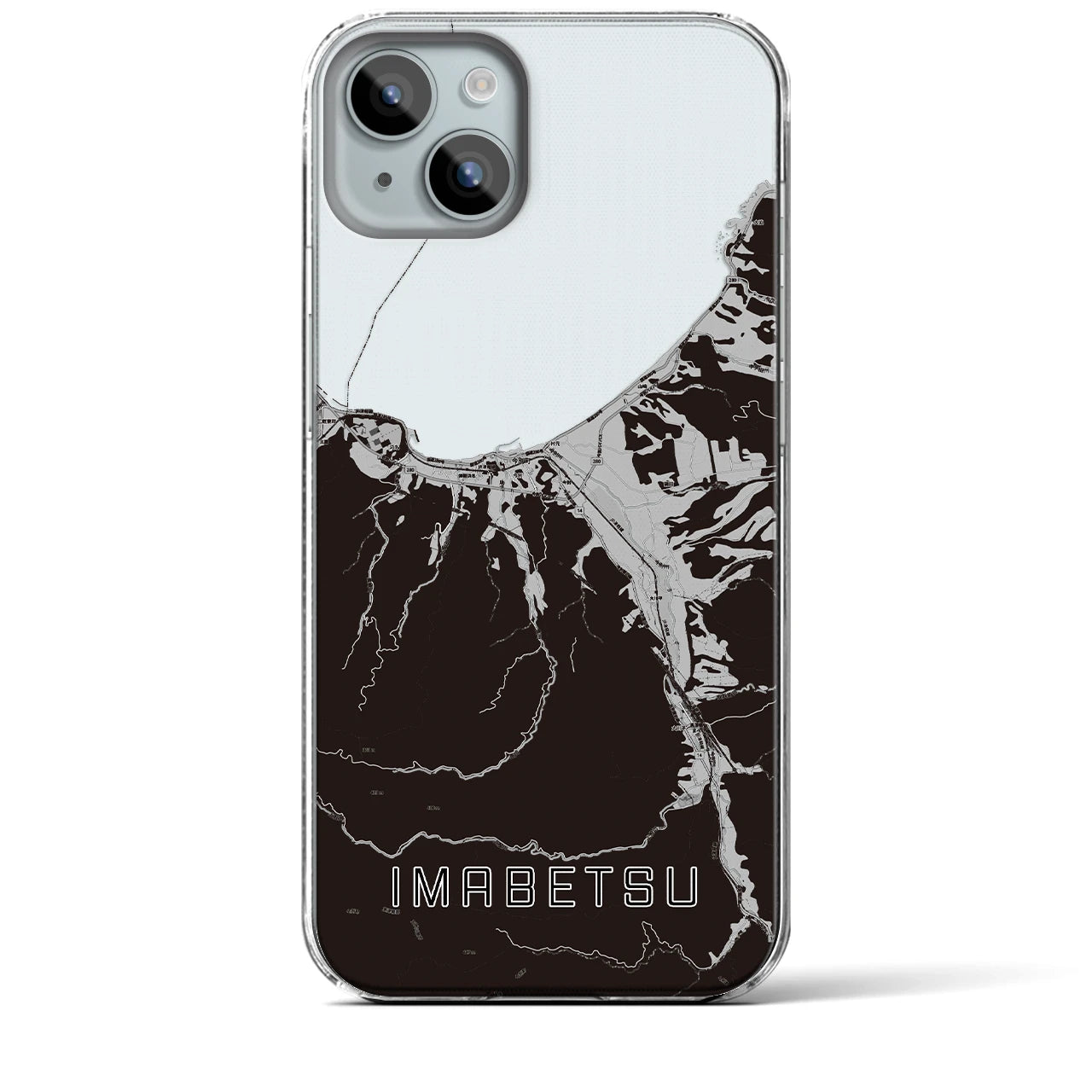 【今別(青森県)】地図柄iPhoneケース(クリアタイプ)