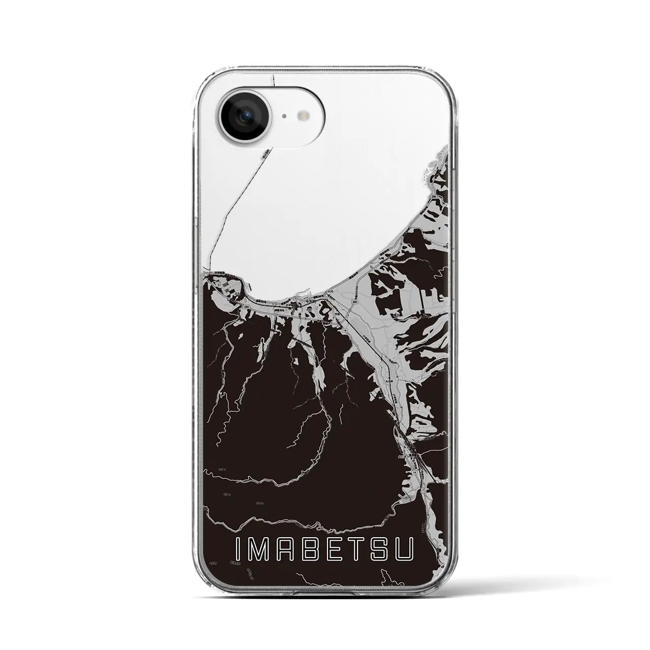 【今別(青森県)】地図柄iPhoneケース(クリアタイプ)