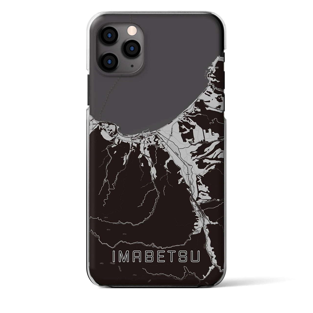 【今別(青森県)】地図柄iPhoneケース(クリアタイプ)