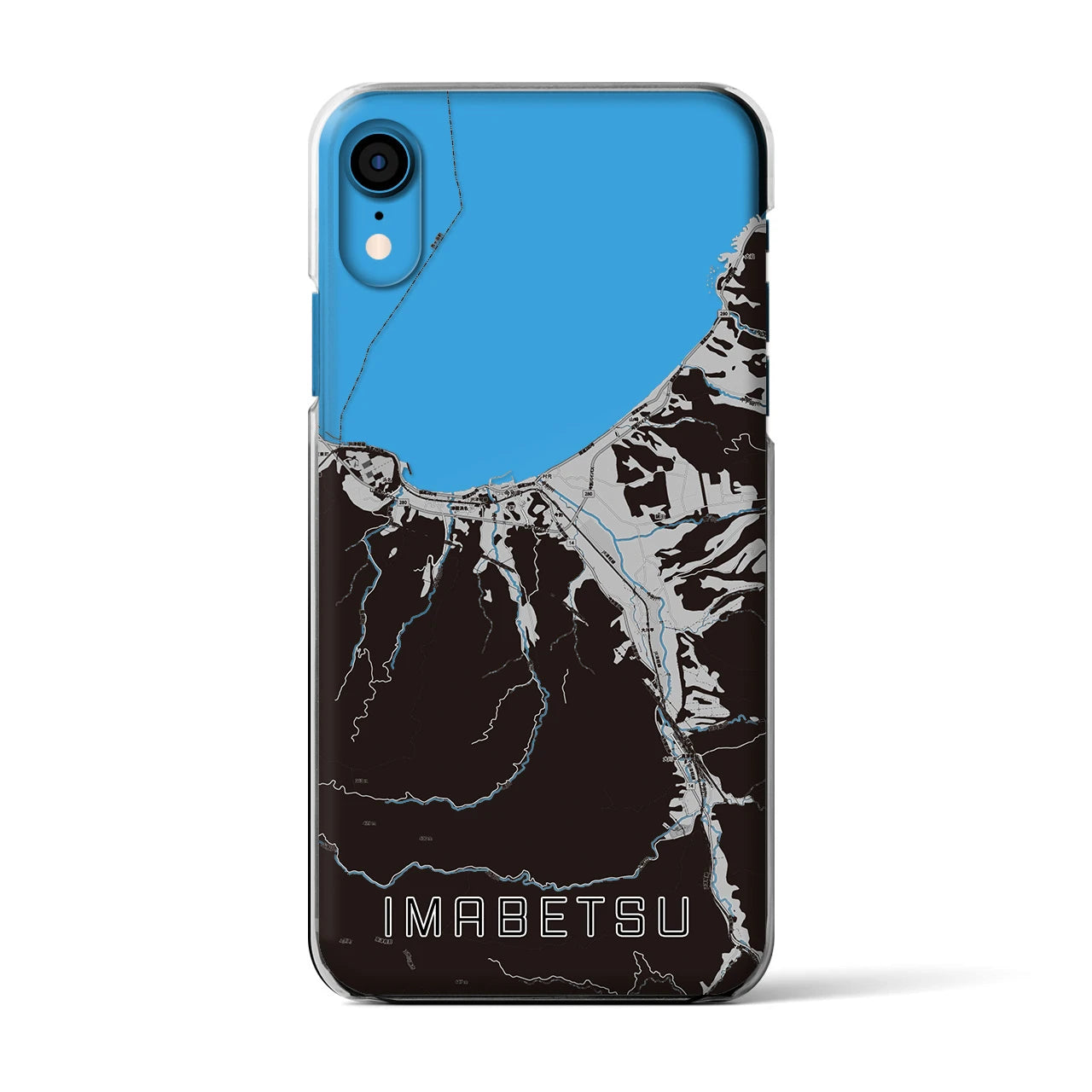 【今別(青森県)】地図柄iPhoneケース(クリアタイプ)