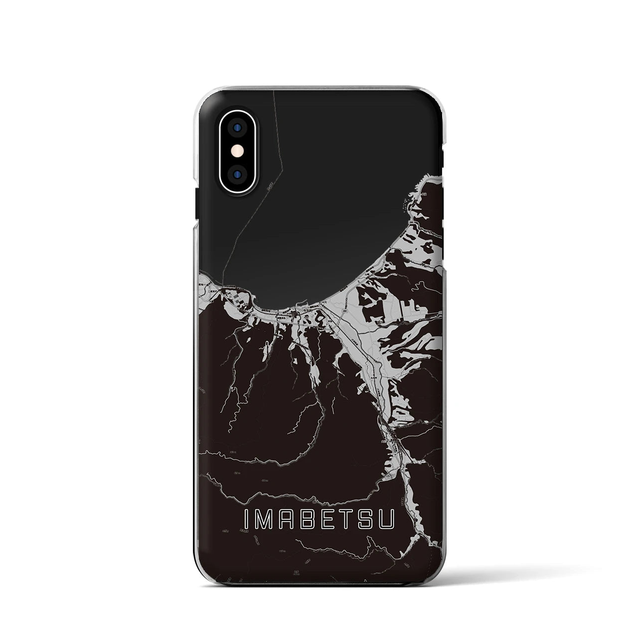 【今別(青森県)】地図柄iPhoneケース(クリアタイプ)