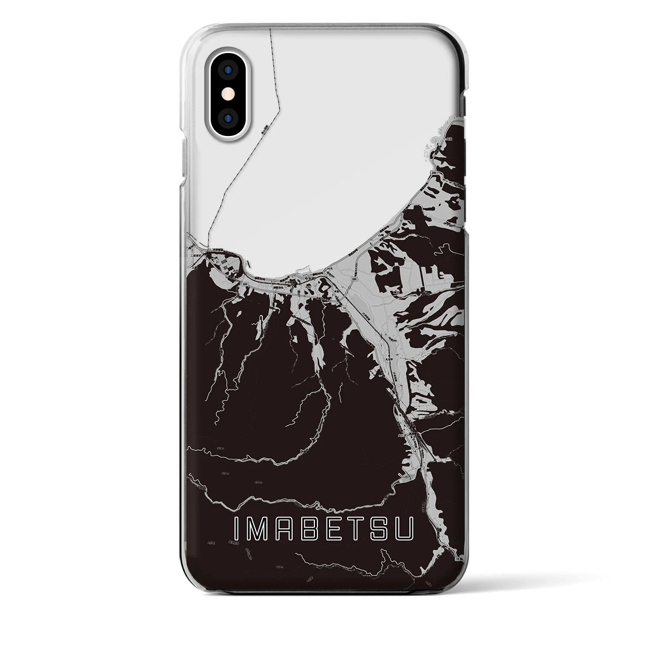 【今別(青森県)】地図柄iPhoneケース(クリアタイプ)