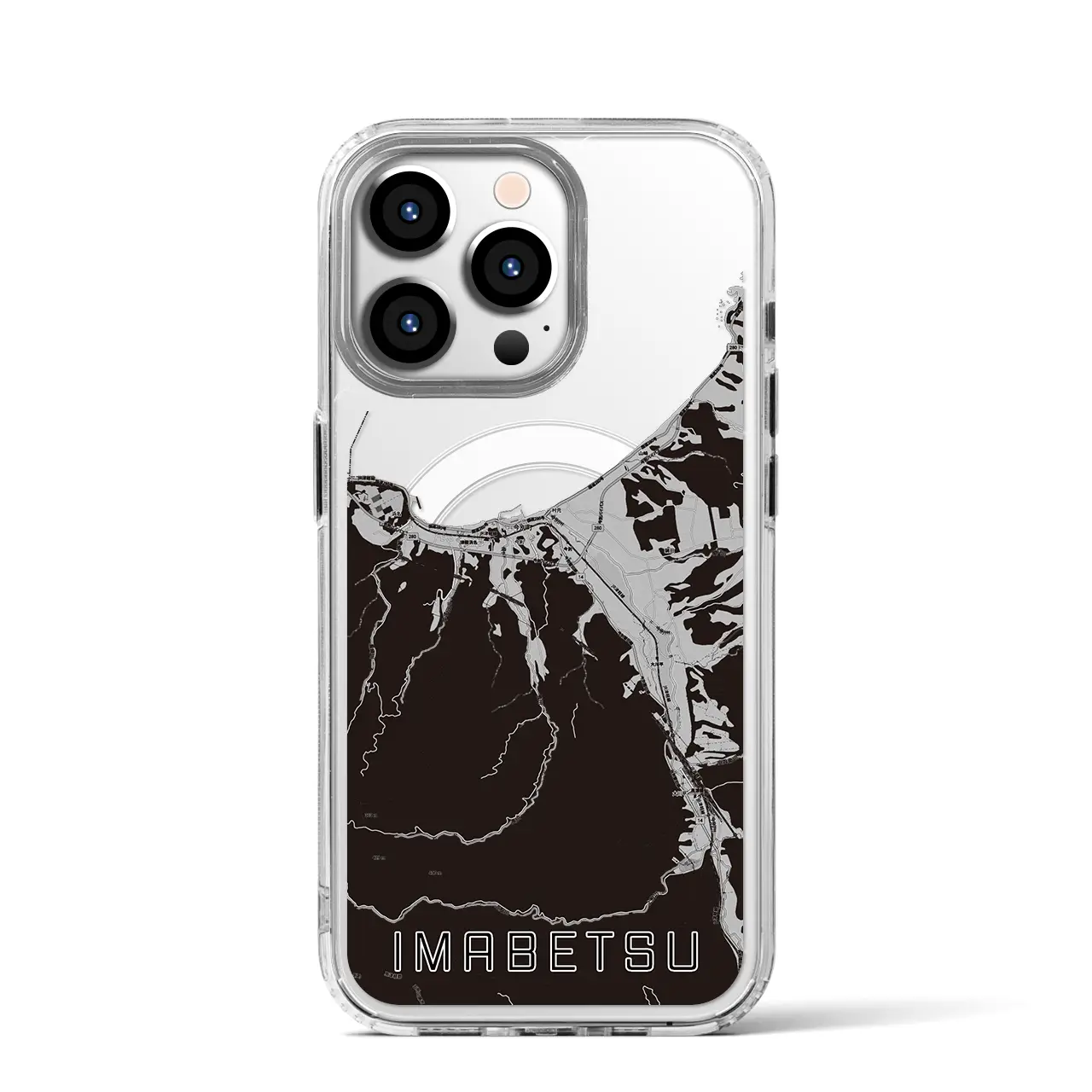 【今別(青森県)】地図柄iPhoneケース(MagSafeタイプ)