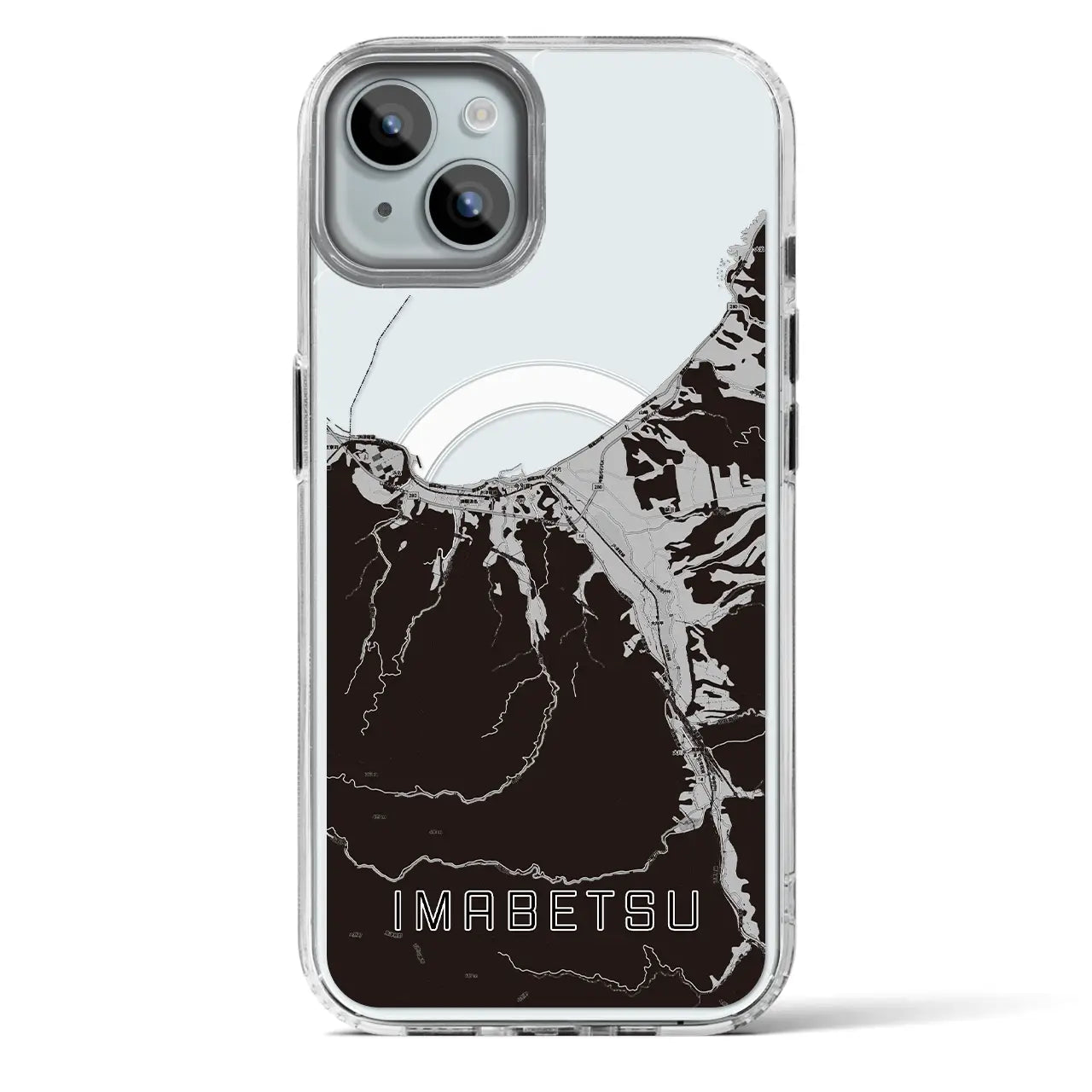 【今別(青森県)】地図柄iPhoneケース(MagSafeタイプ)