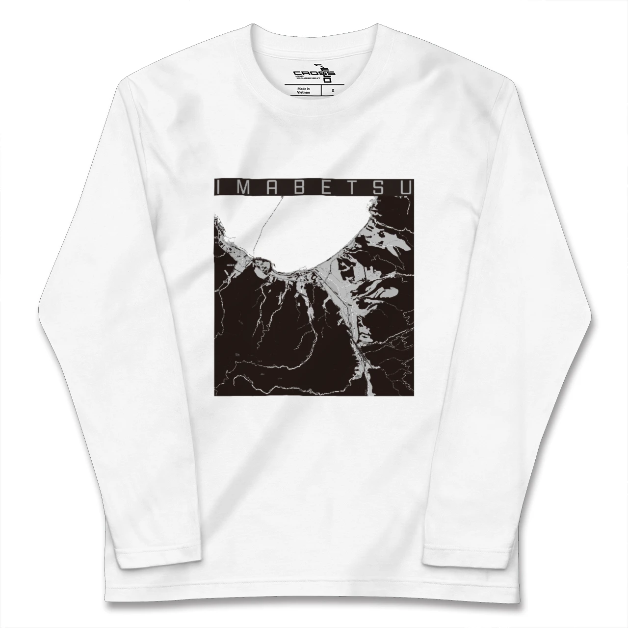 【今別(青森県)】地図柄ロングスリーブTシャツ