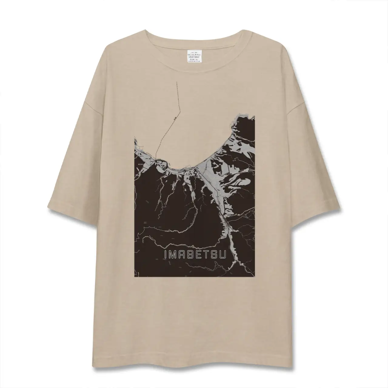 【今別(青森県)】地図柄ビッグシルエットTシャツ