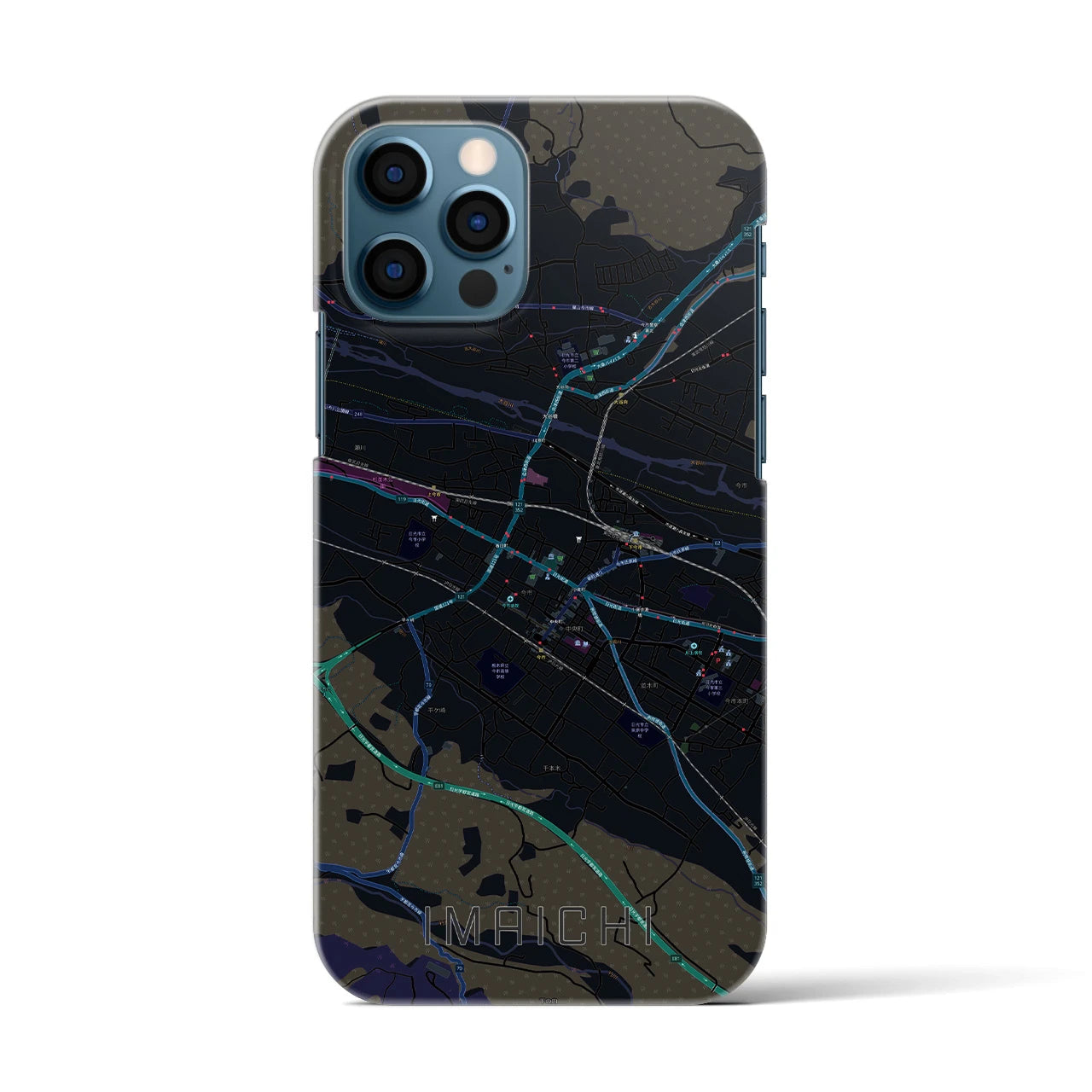 【今市(栃木県)】地図柄iPhoneケース(バックカバータイプ)