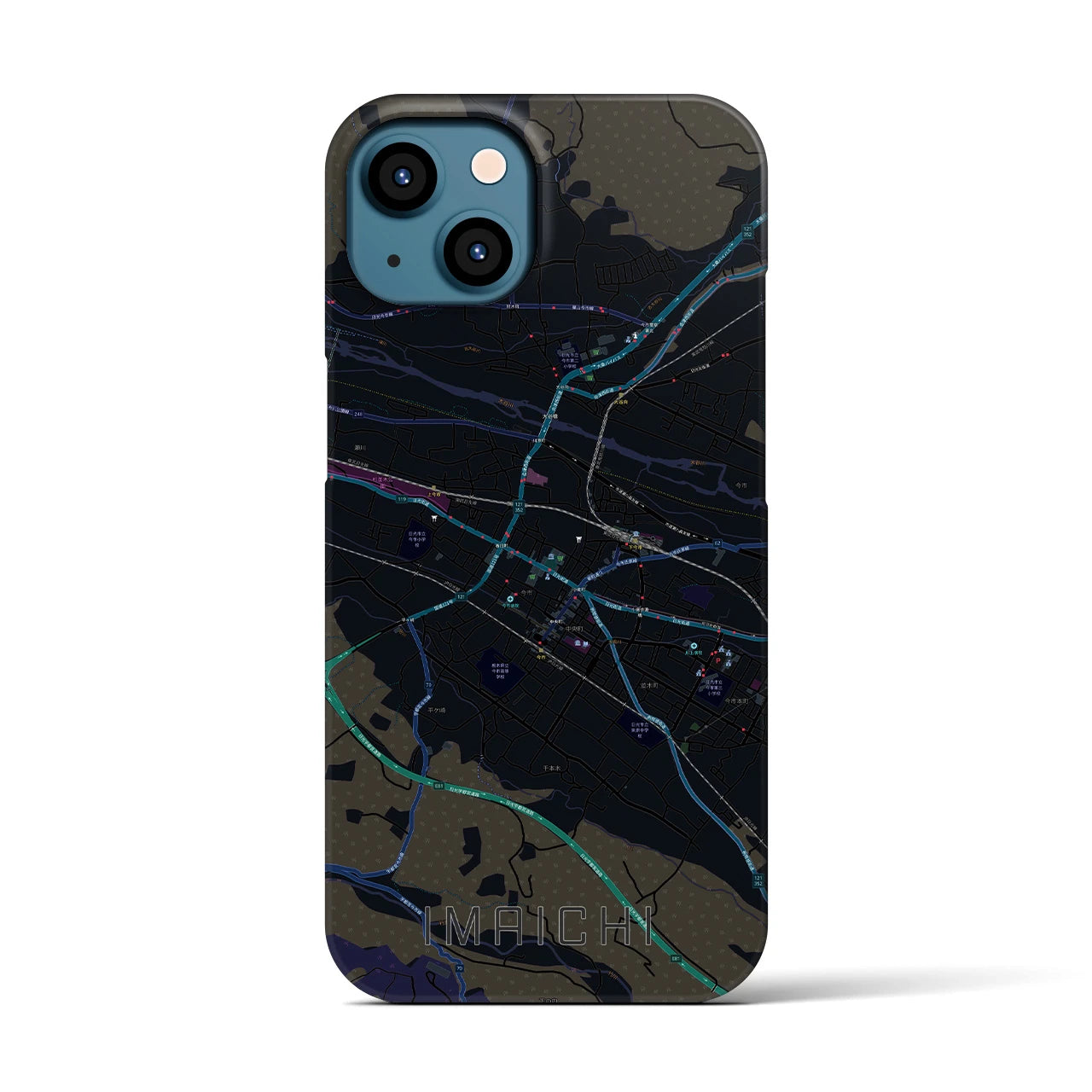 【今市(栃木県)】地図柄iPhoneケース(バックカバータイプ)