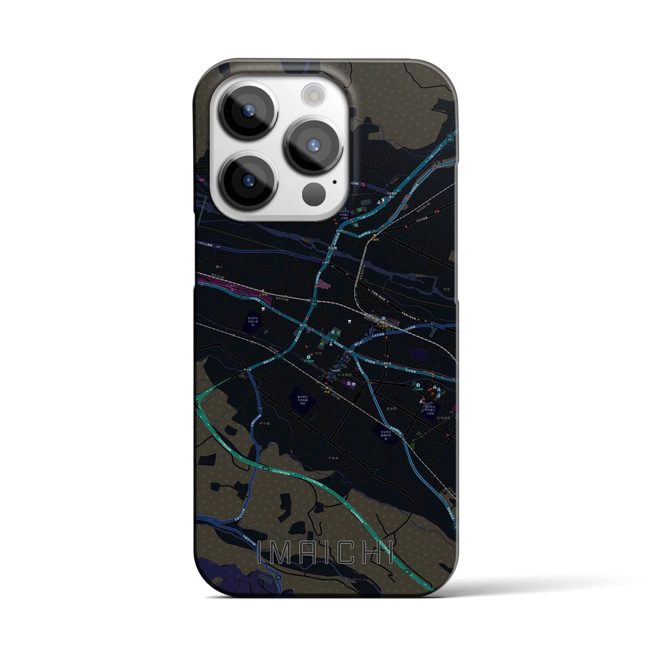 【今市(栃木県)】地図柄iPhoneケース(バックカバータイプ)