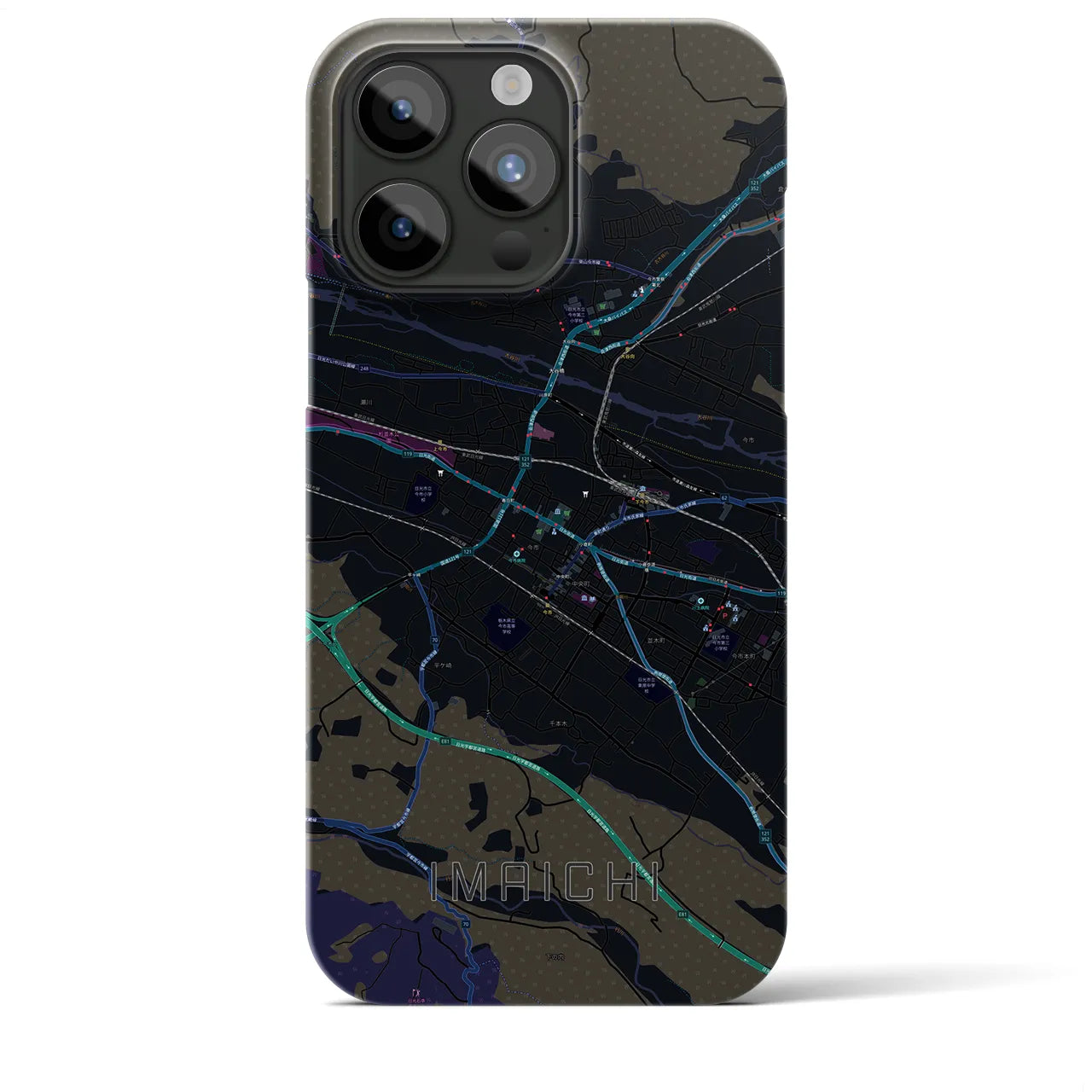 【今市(栃木県)】地図柄iPhoneケース(バックカバータイプ)