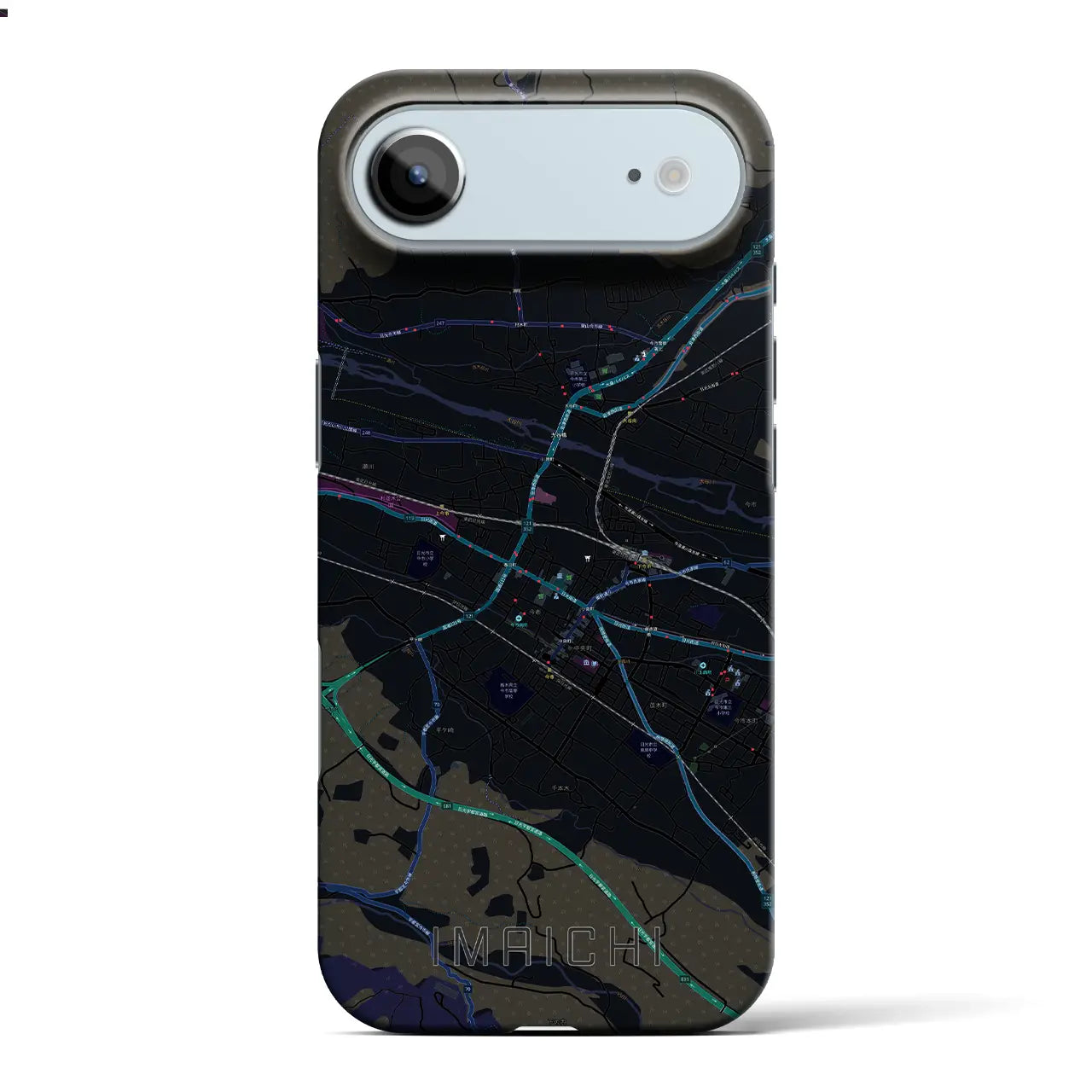 【今市(栃木県)】地図柄iPhoneケース(バックカバータイプ)