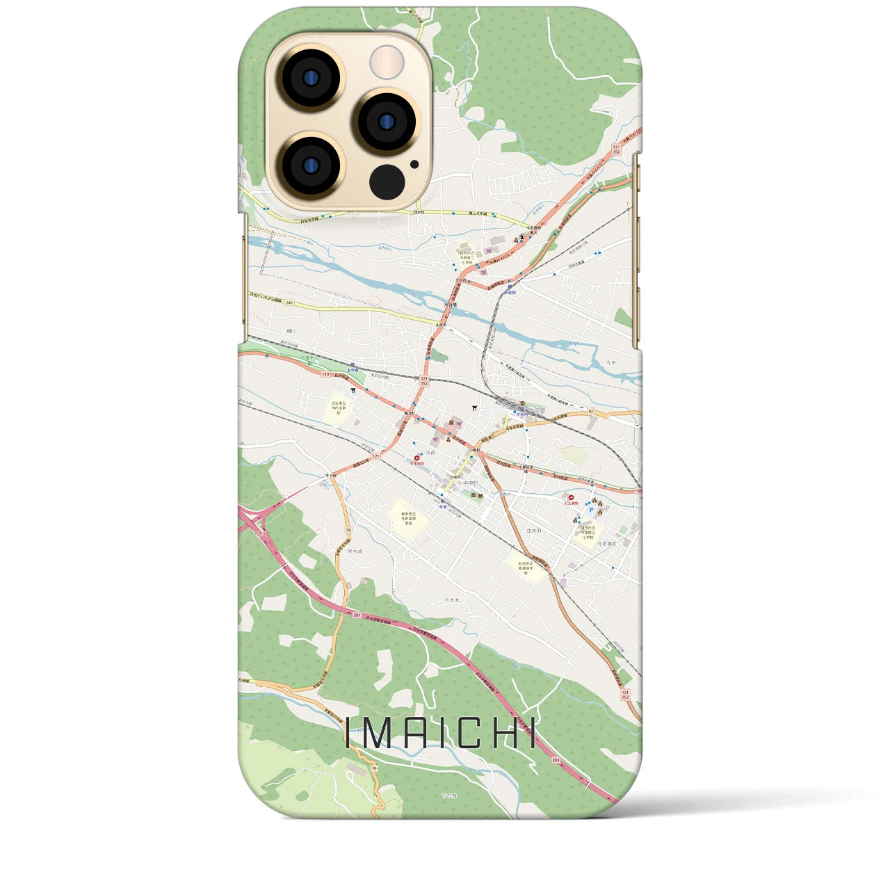 【今市(栃木県)】地図柄iPhoneケース(バックカバータイプ)