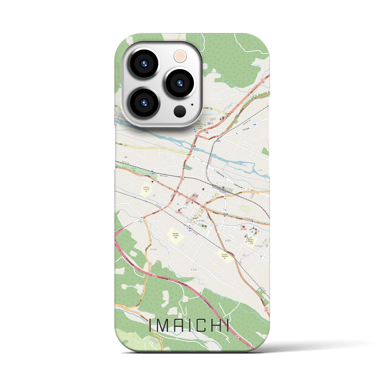 【今市(栃木県)】地図柄iPhoneケース(バックカバータイプ)