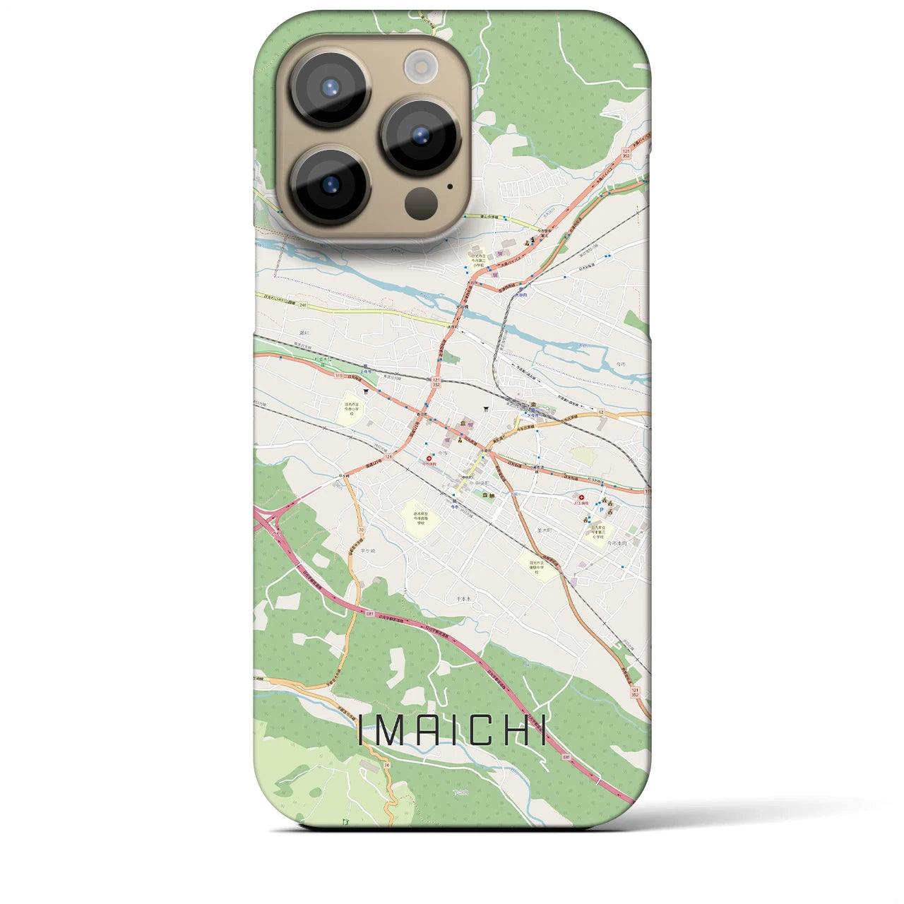 【今市(栃木県)】地図柄iPhoneケース(バックカバータイプ)