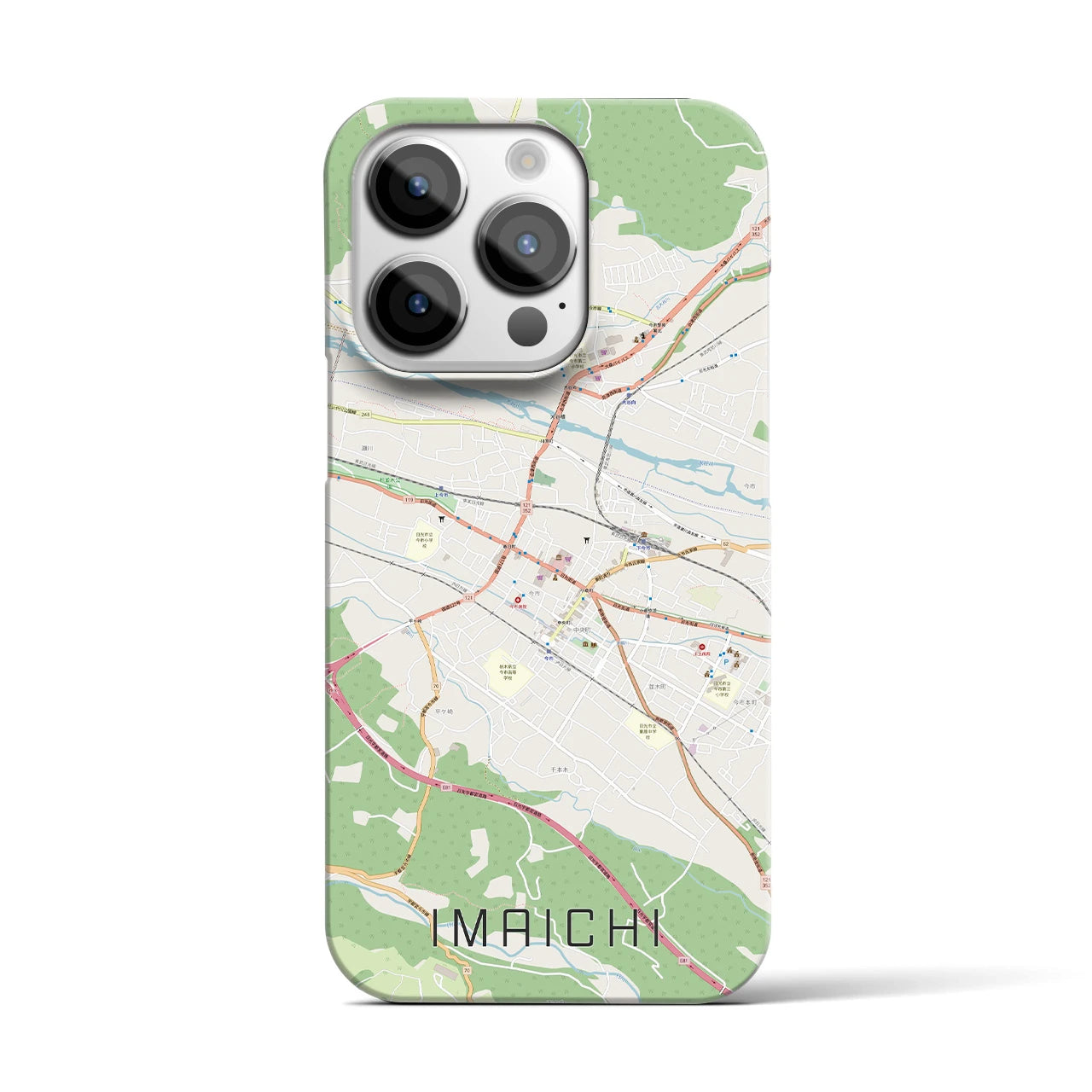 【今市(栃木県)】地図柄iPhoneケース(バックカバータイプ)