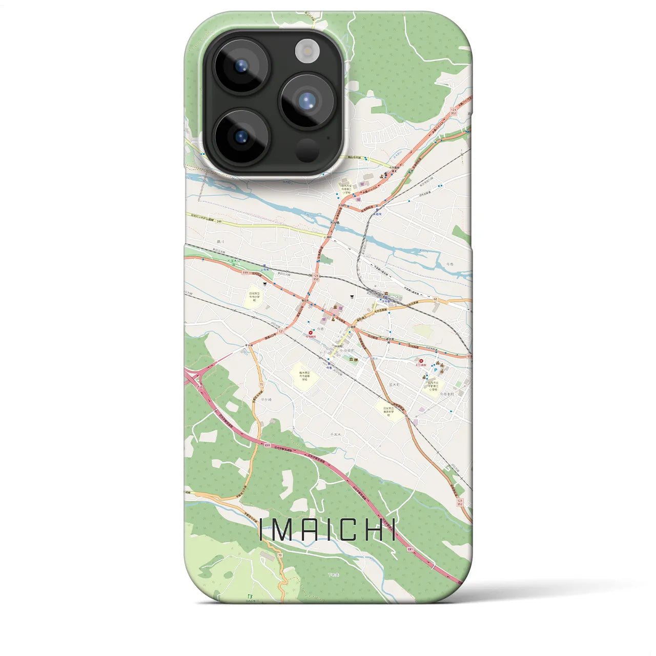 【今市(栃木県)】地図柄iPhoneケース(バックカバータイプ)