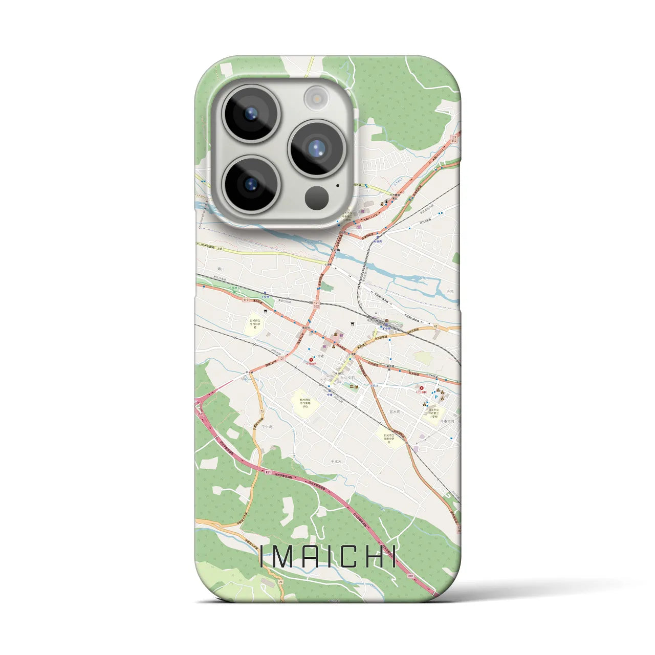 【今市(栃木県)】地図柄iPhoneケース(バックカバータイプ)