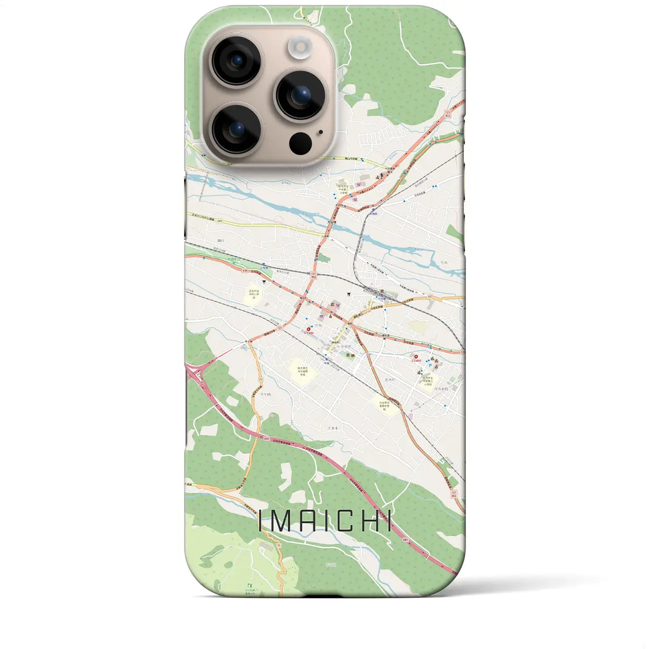 【今市(栃木県)】地図柄iPhoneケース(バックカバータイプ)
