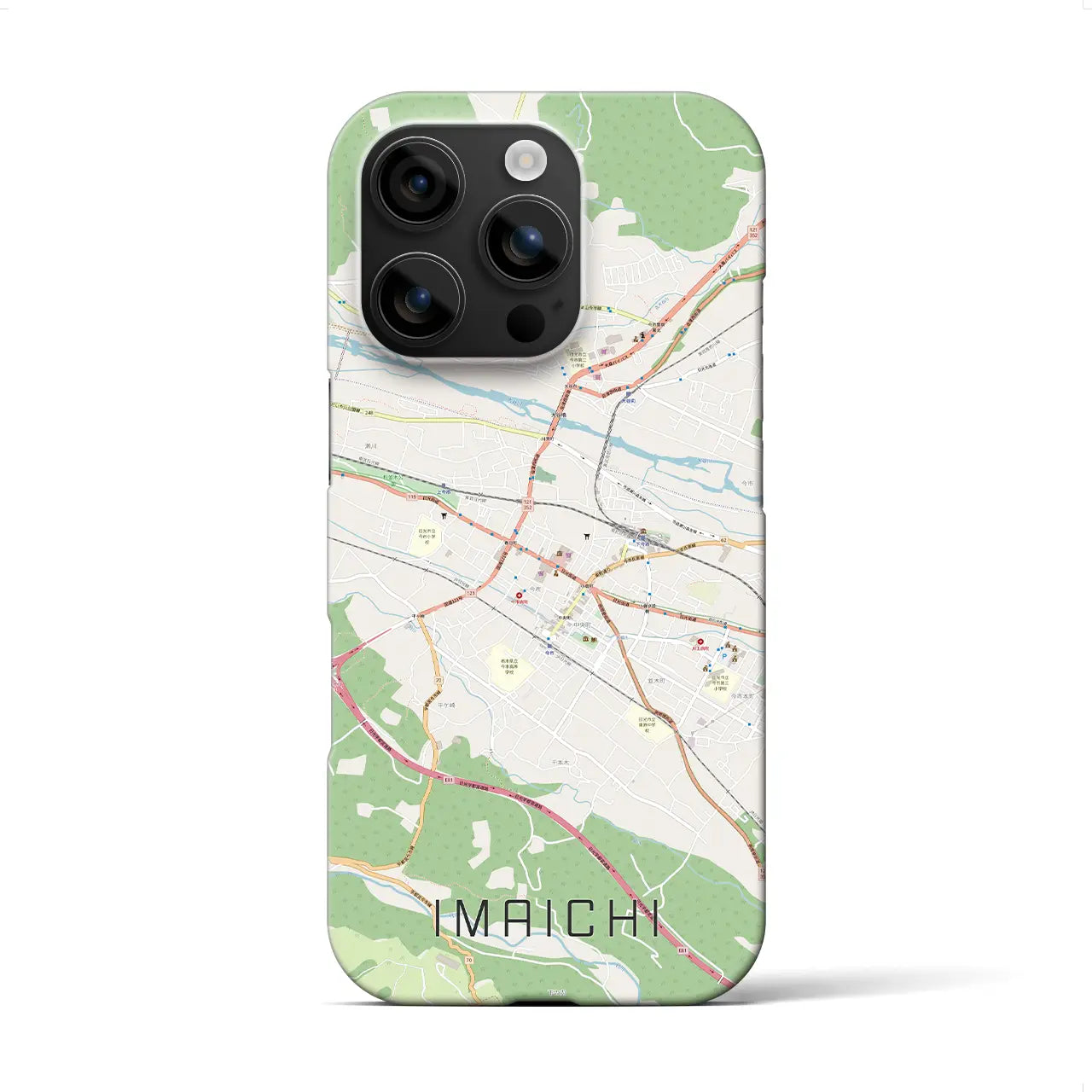 【今市(栃木県)】地図柄iPhoneケース(バックカバータイプ)