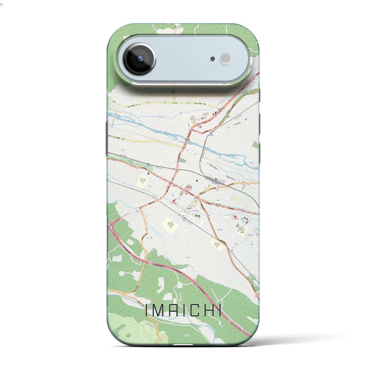 【今市(栃木県)】地図柄iPhoneケース(バックカバータイプ)