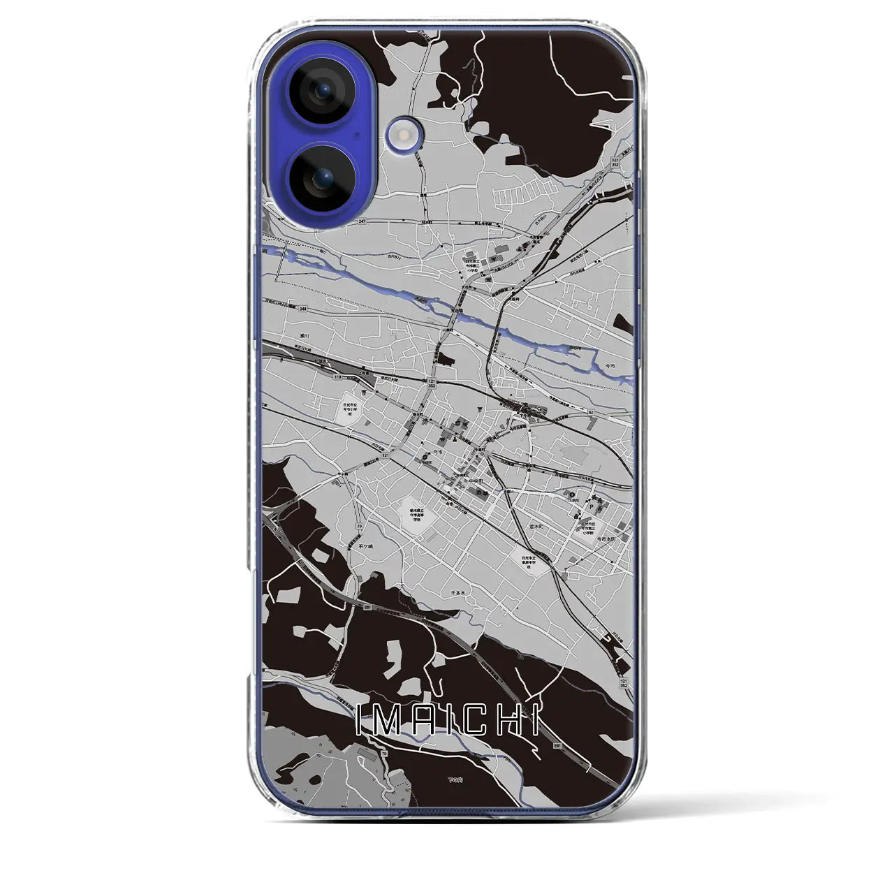 【今市(栃木県)】地図柄iPhoneケース(クリアタイプ)