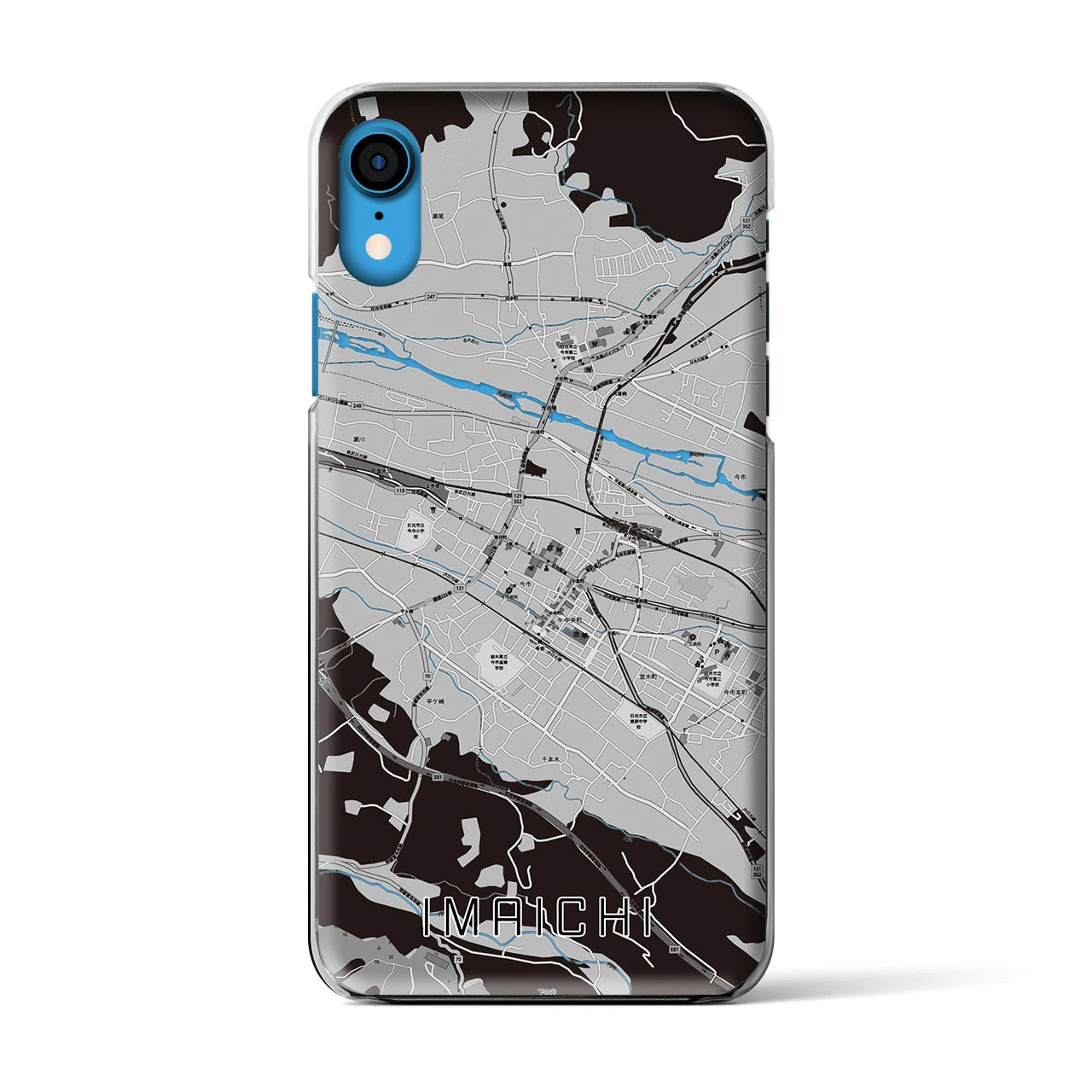 【今市(栃木県)】地図柄iPhoneケース(クリアタイプ)