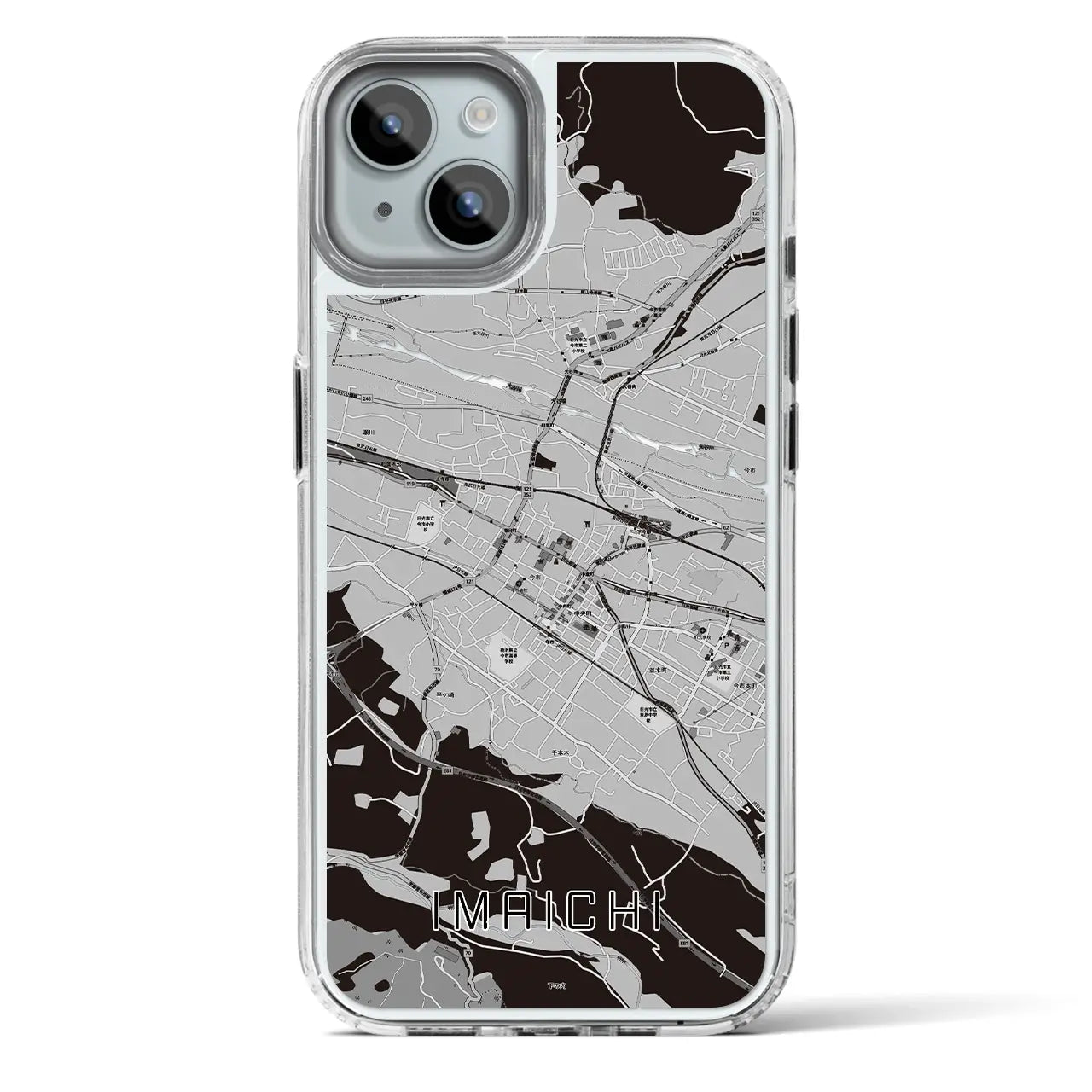 【今市(栃木県)】地図柄iPhoneケース(MagSafeタイプ)