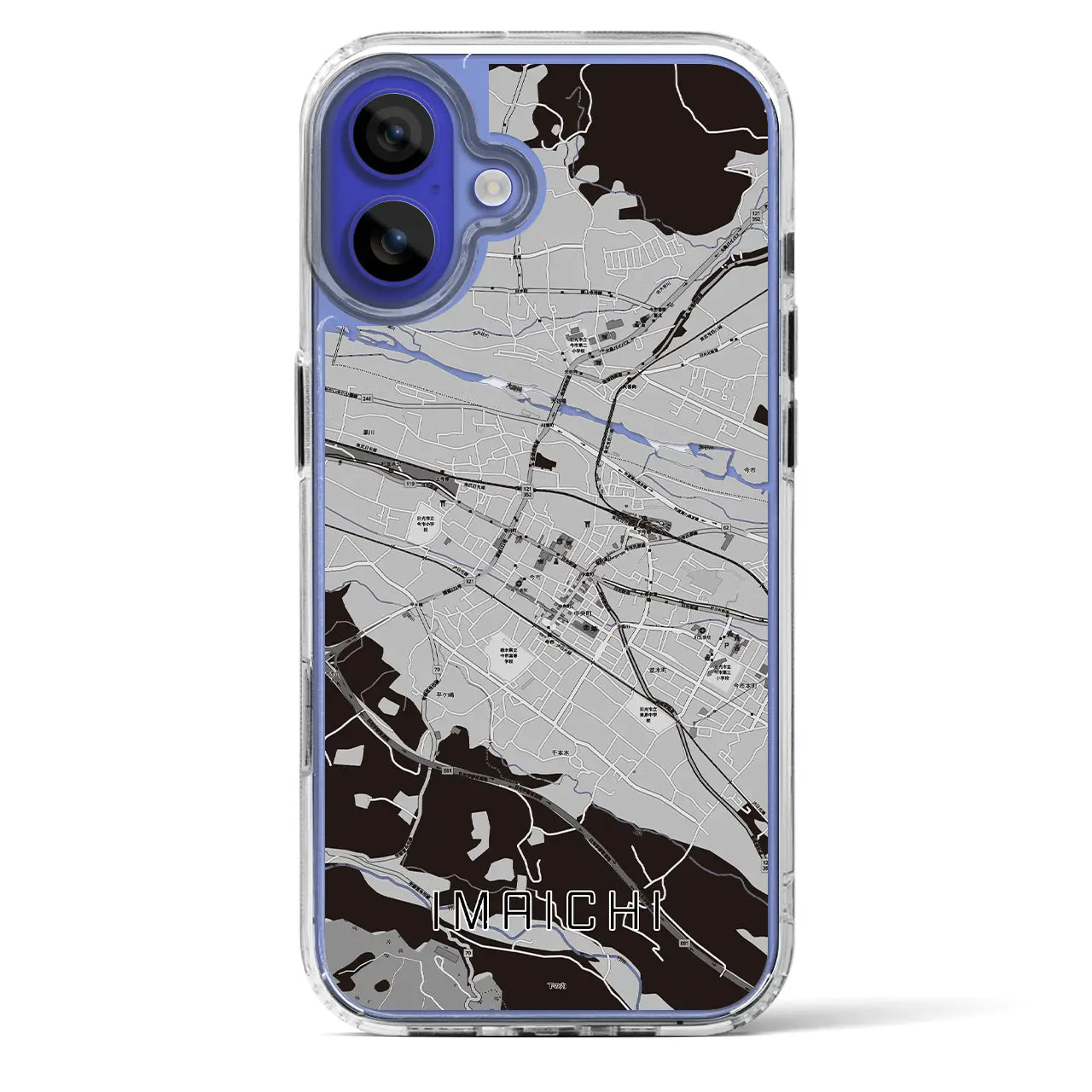 【今市(栃木県)】地図柄iPhoneケース(MagSafeタイプ)