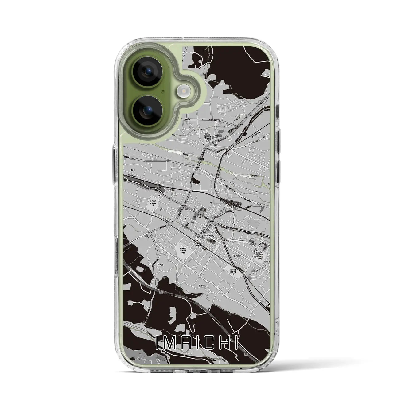 【今市(栃木県)】地図柄iPhoneケース(MagSafeタイプ)