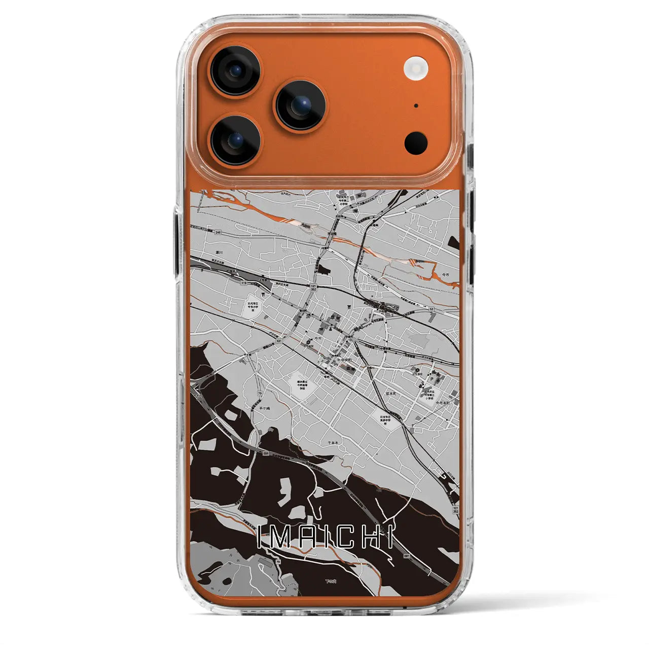 【今市(栃木県)】地図柄iPhoneケース(MagSafeタイプ)