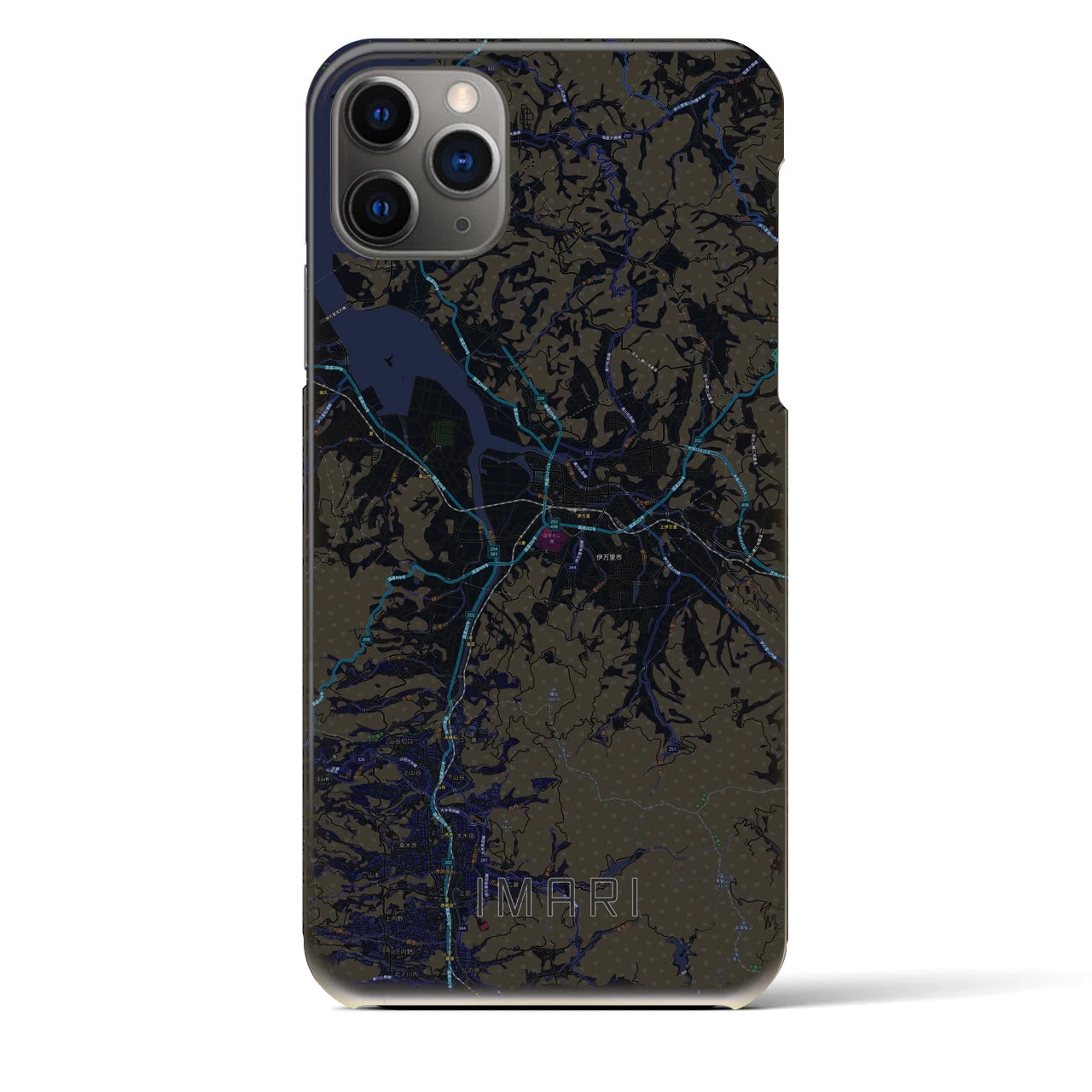 【伊万里(佐賀県)】地図柄iPhoneケース(バックカバータイプ)